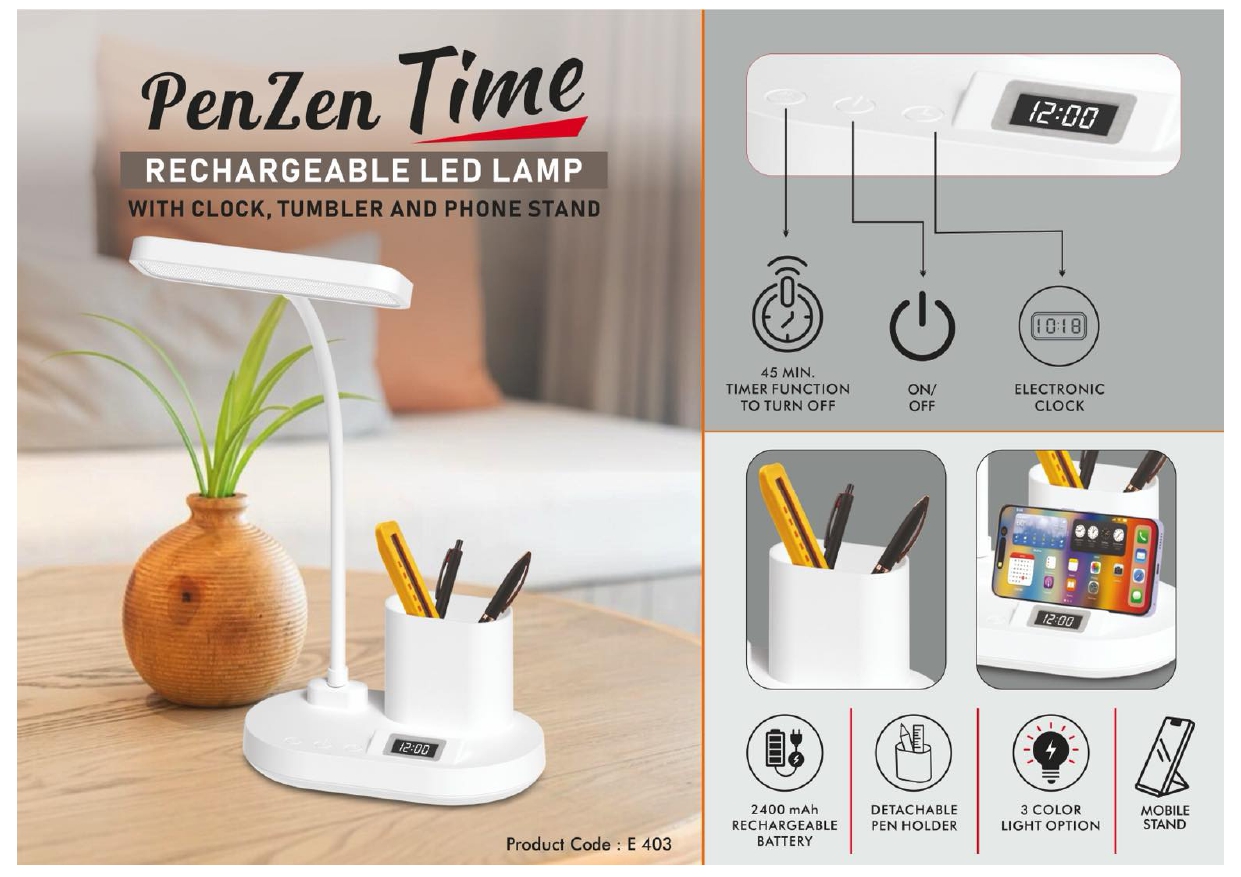 PenZen Time Rechargeable LED Lamp