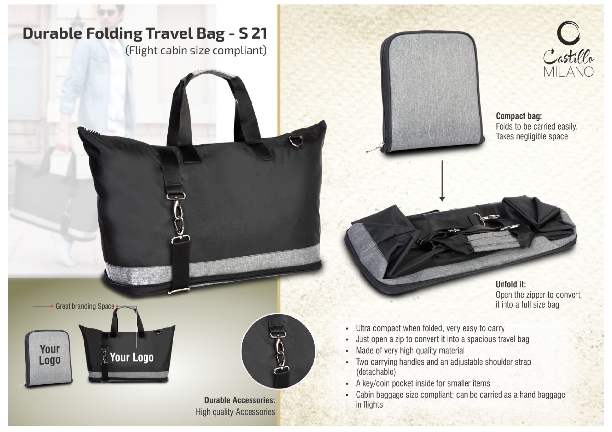 Durable Folding Travel Bag - S 21