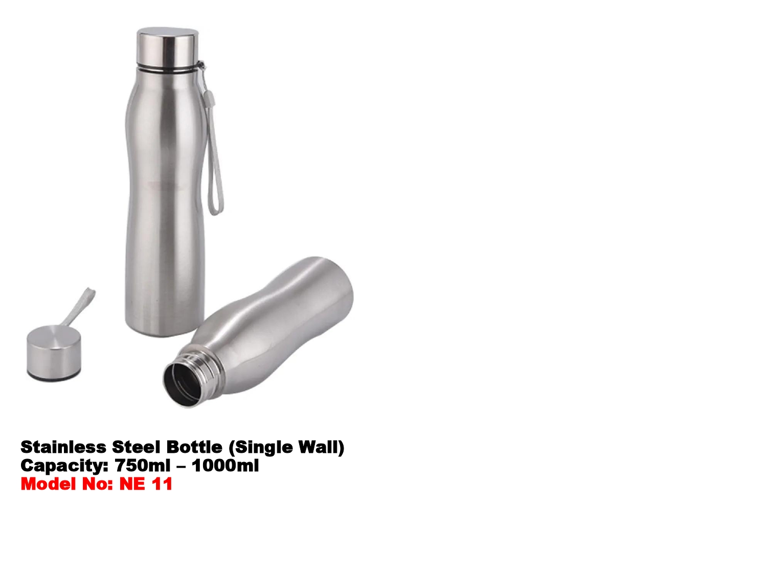 Stainless Steel Water Bottle MIN 100 PCS