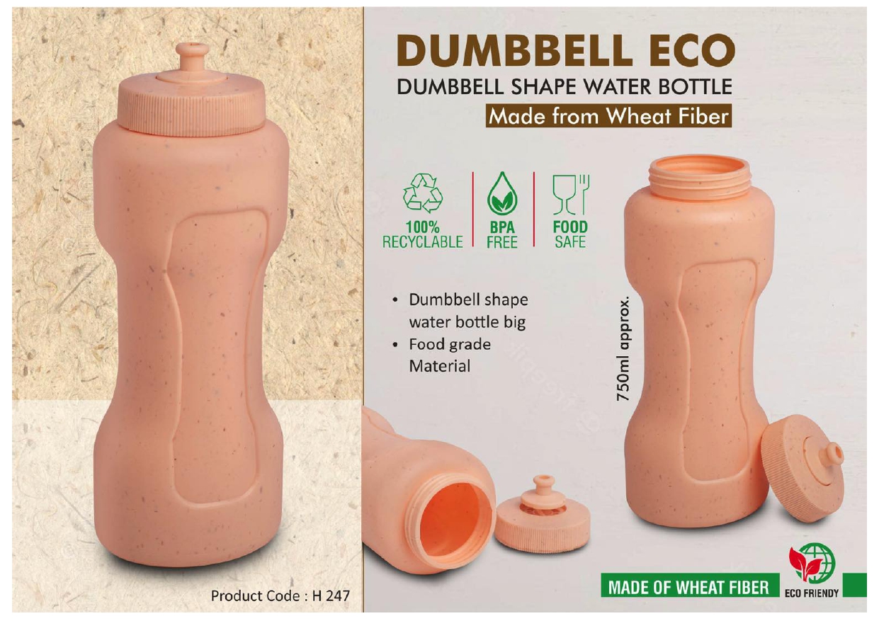 Dumbbell Eco Water Bottle Min Order 250