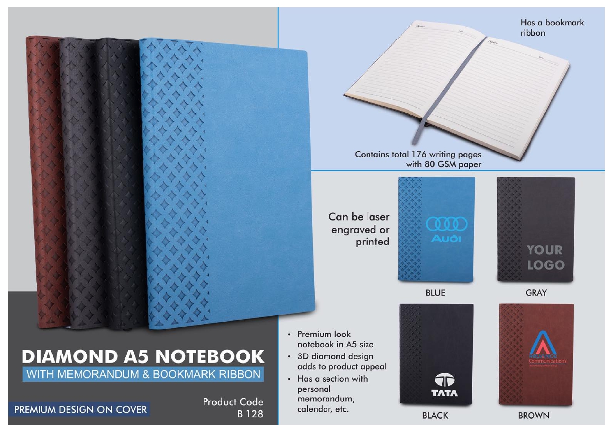 Diamond A5 Notebook