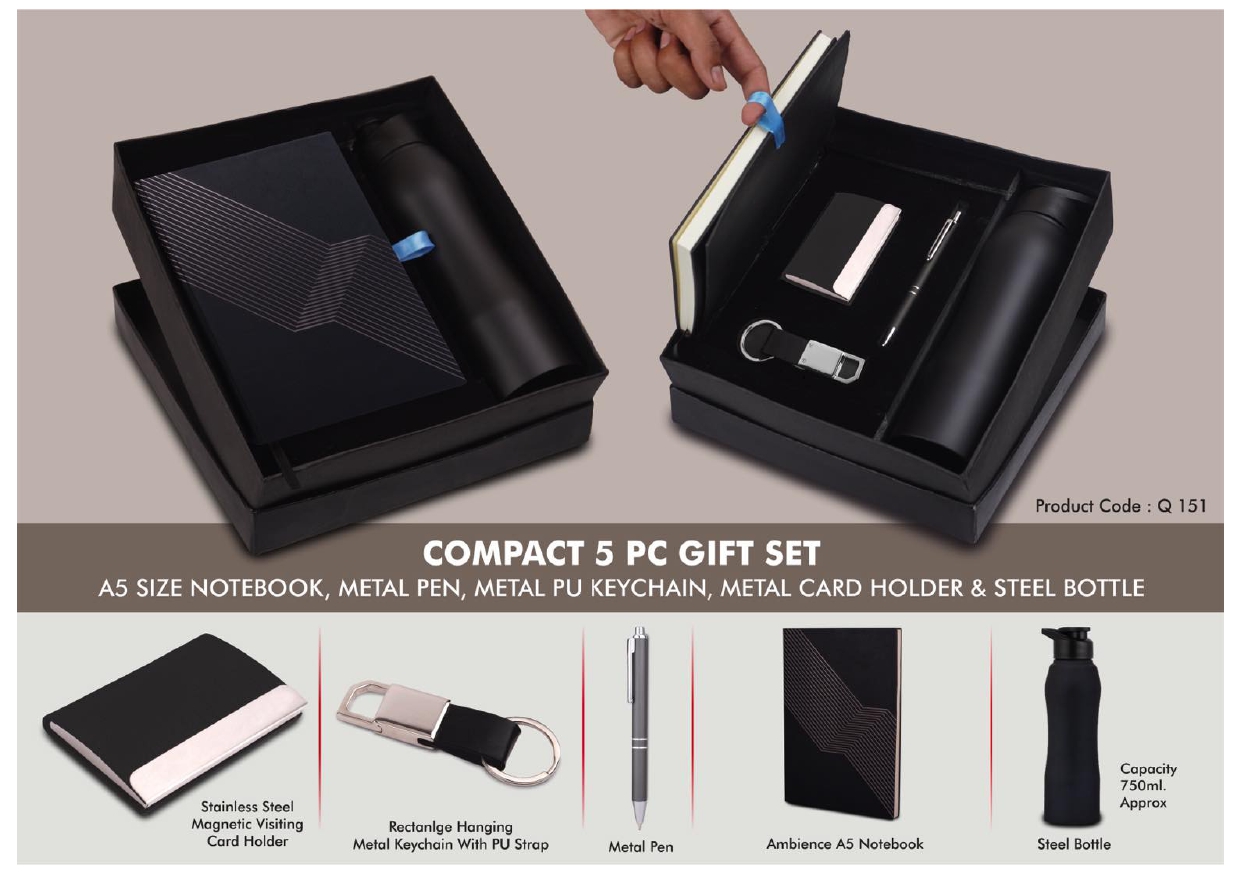 Compact 5 Piece Gift Set MIN 100 PCS 