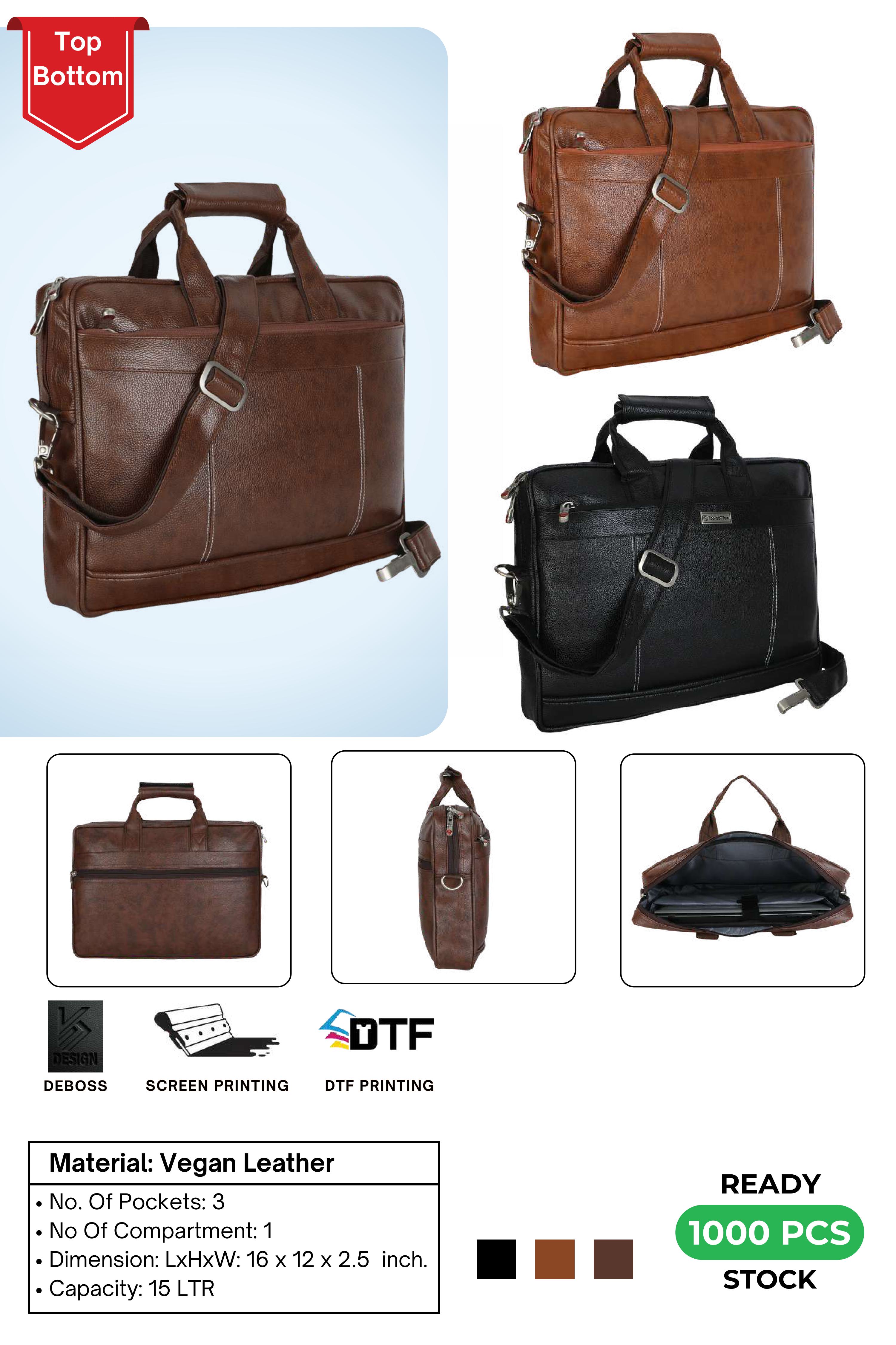Vegan Leather Office Bag