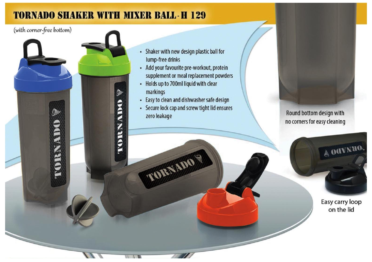 Tornado Shaker with Mixer Ball Min Order 250