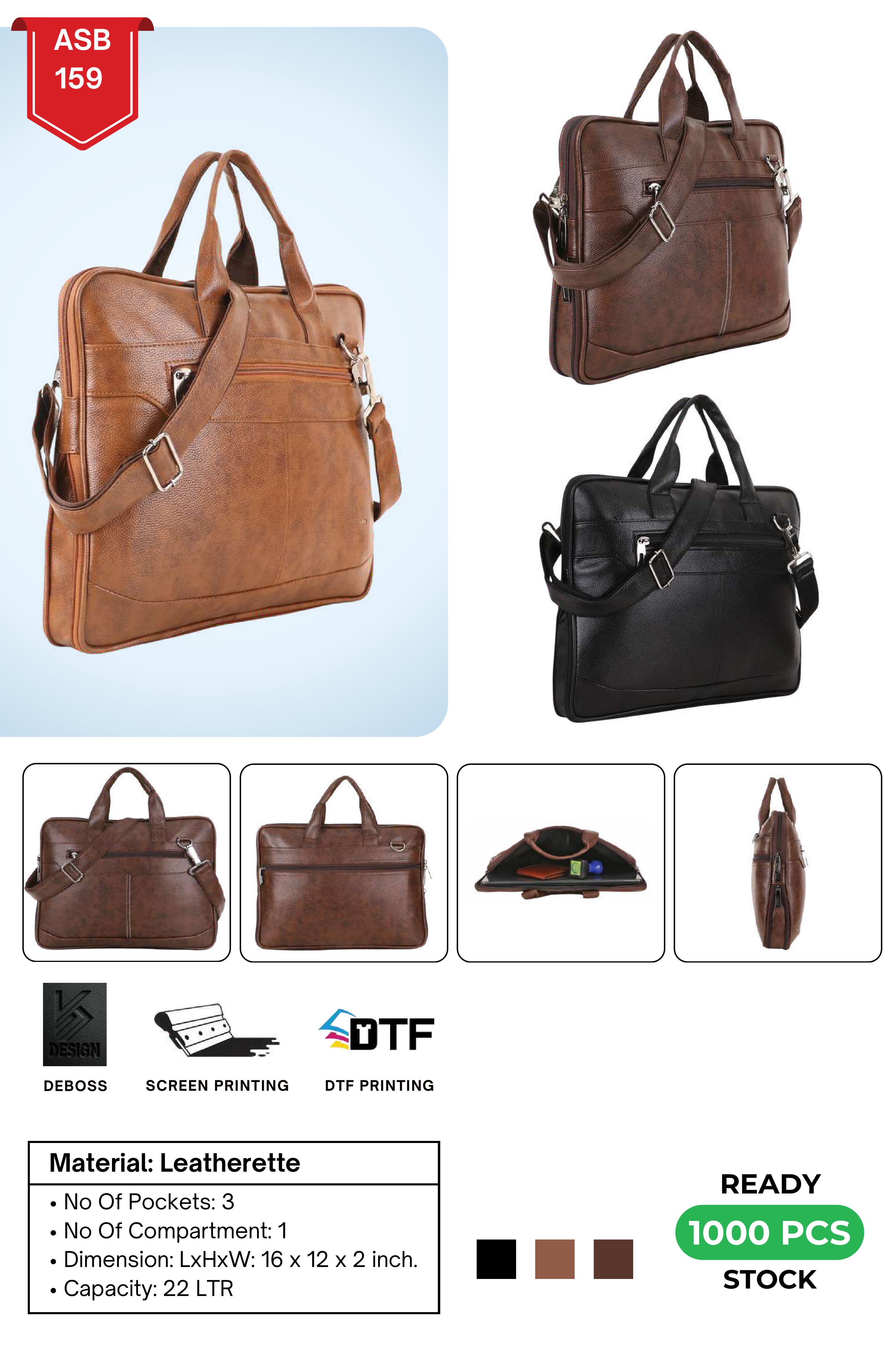 Leatherette Laptop Bag