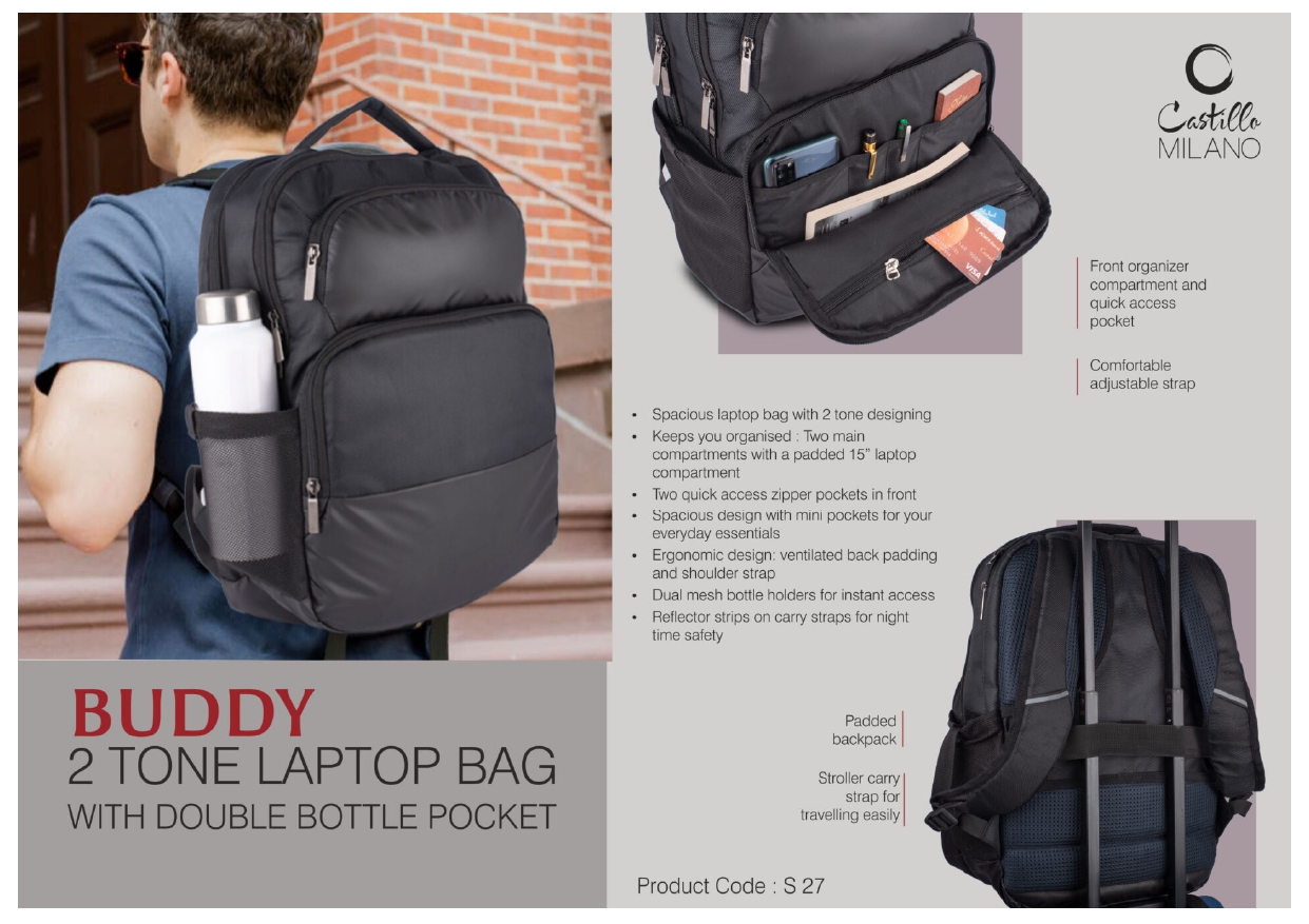 Buddy 2 Tone Laptop Bag