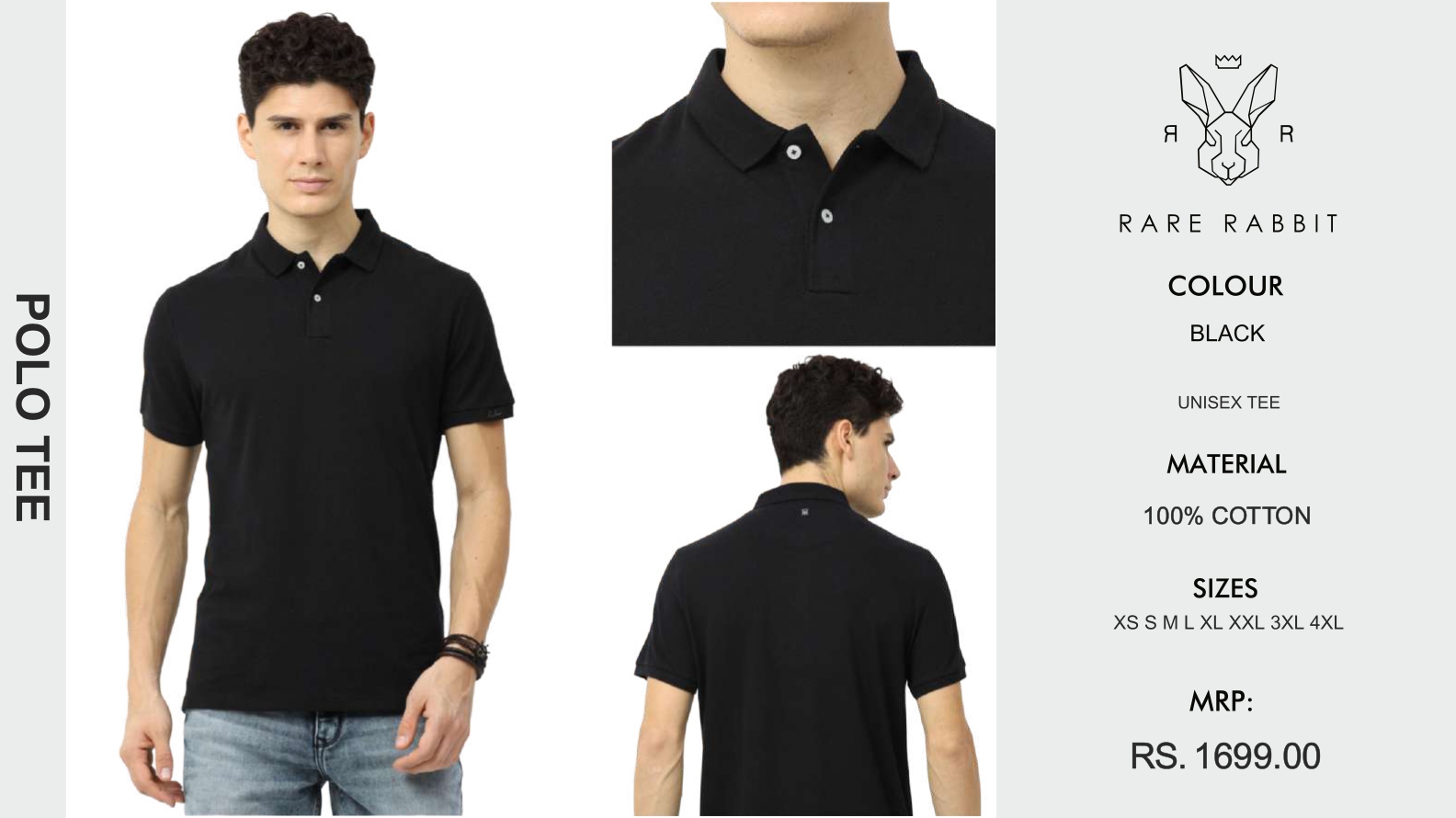 Classic Black Polo Tee