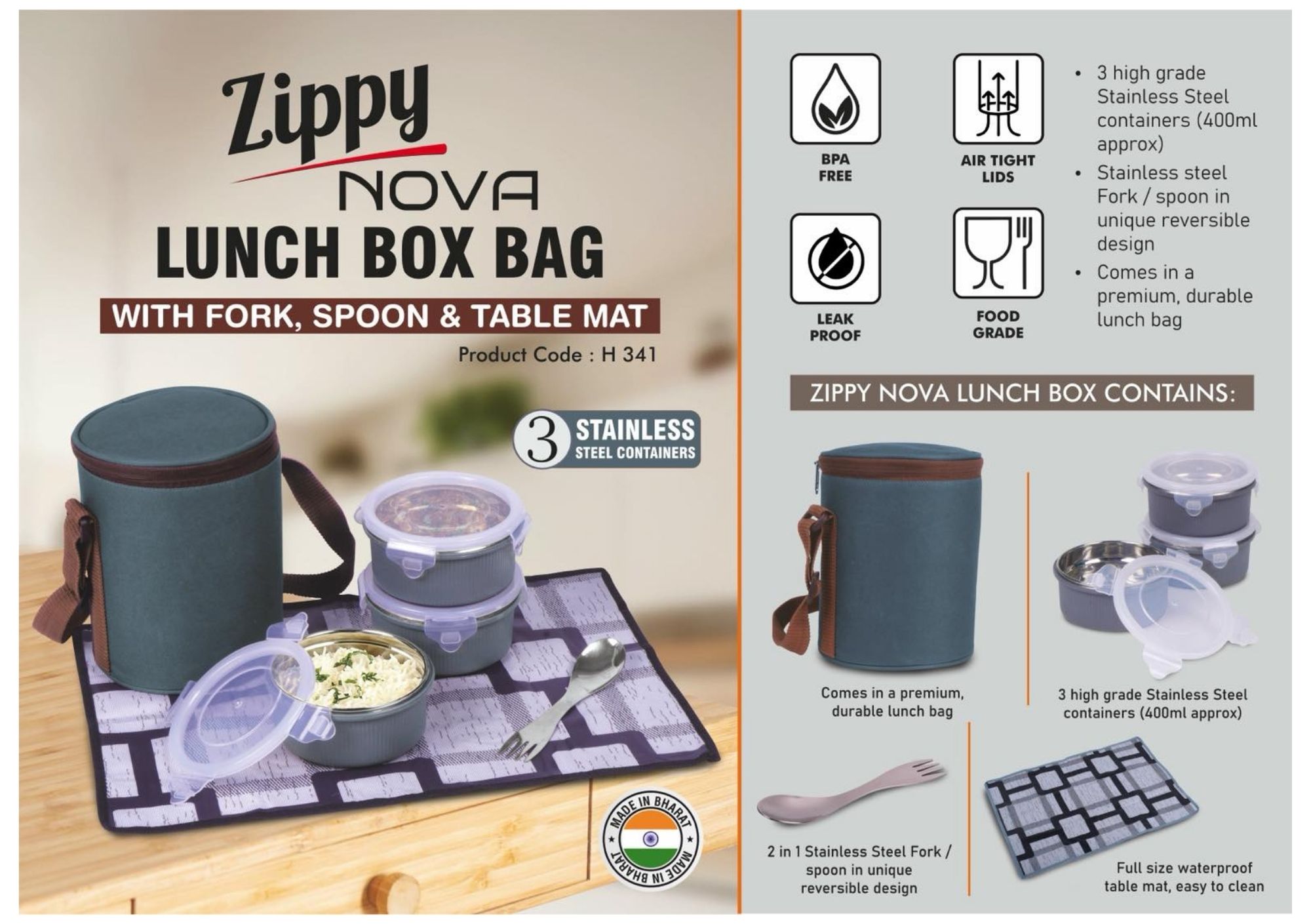 Zippy Nova Lunch Box Bag