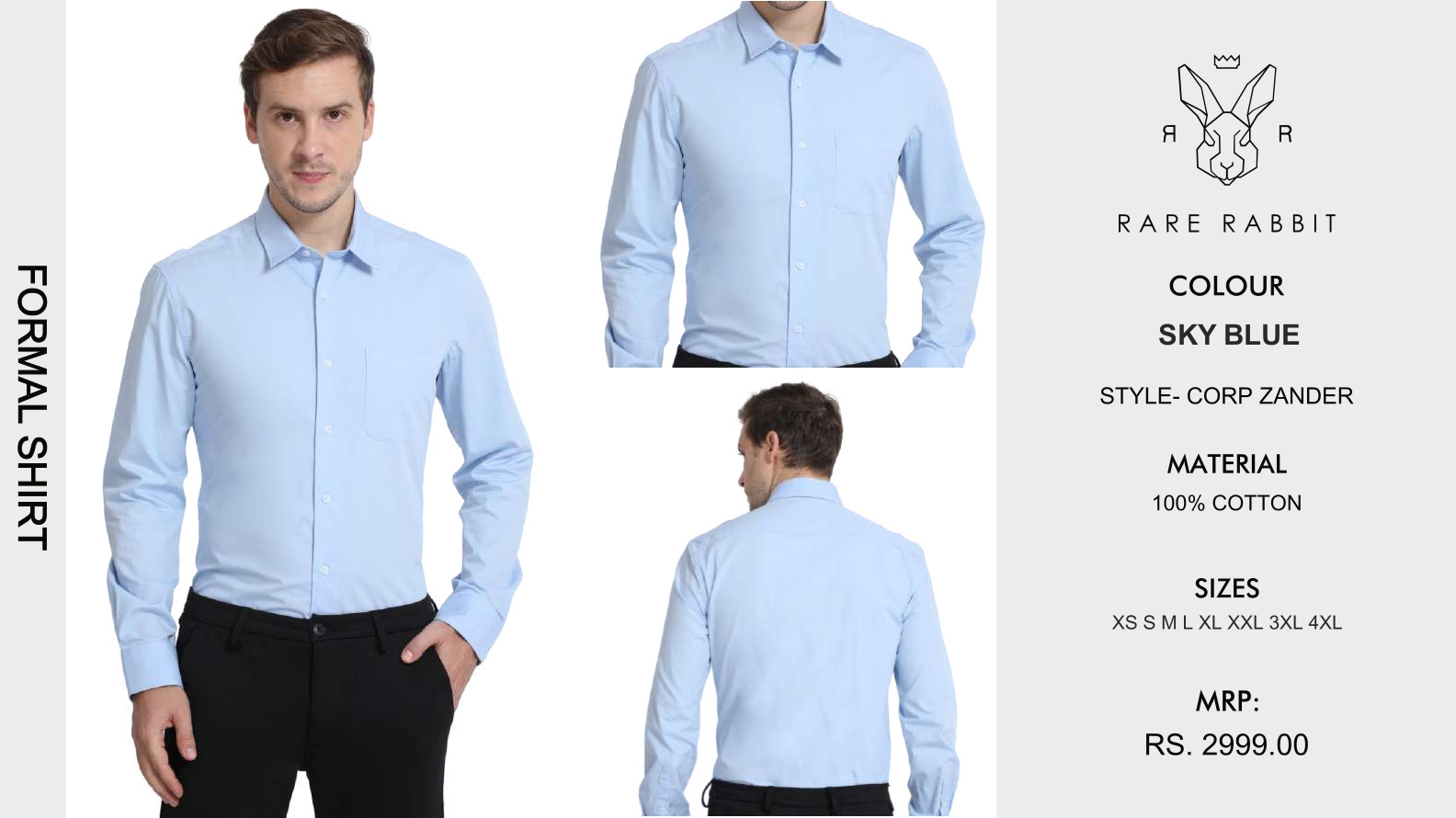 Sky Blue Formal Shirt
