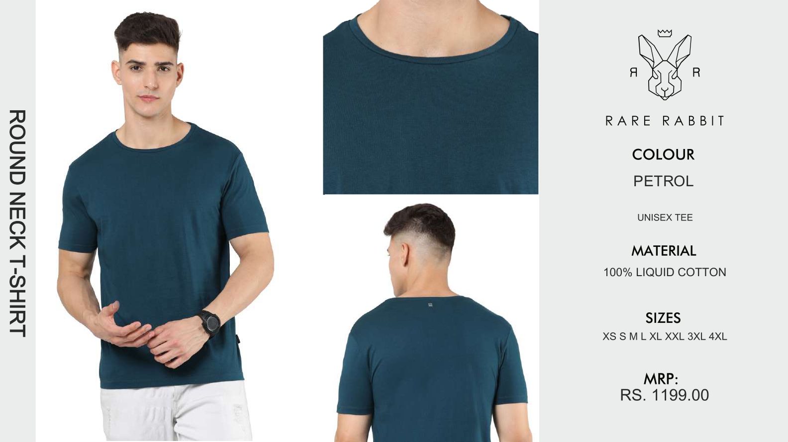 Petrol Round Neck T-Shirt