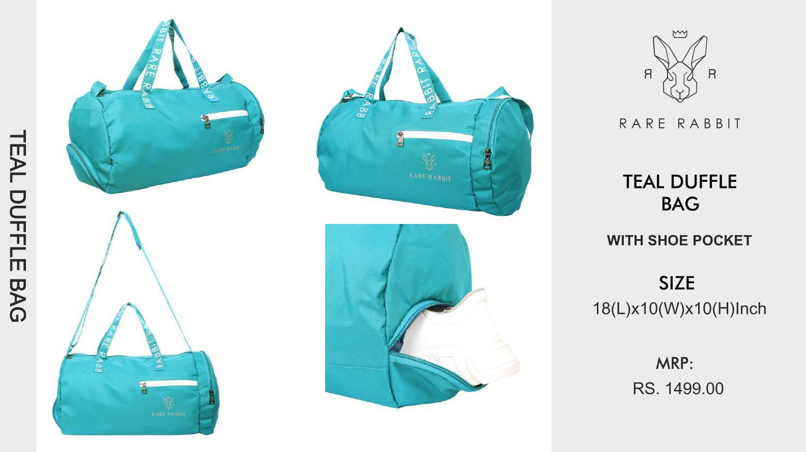 Teal Duffle Bag