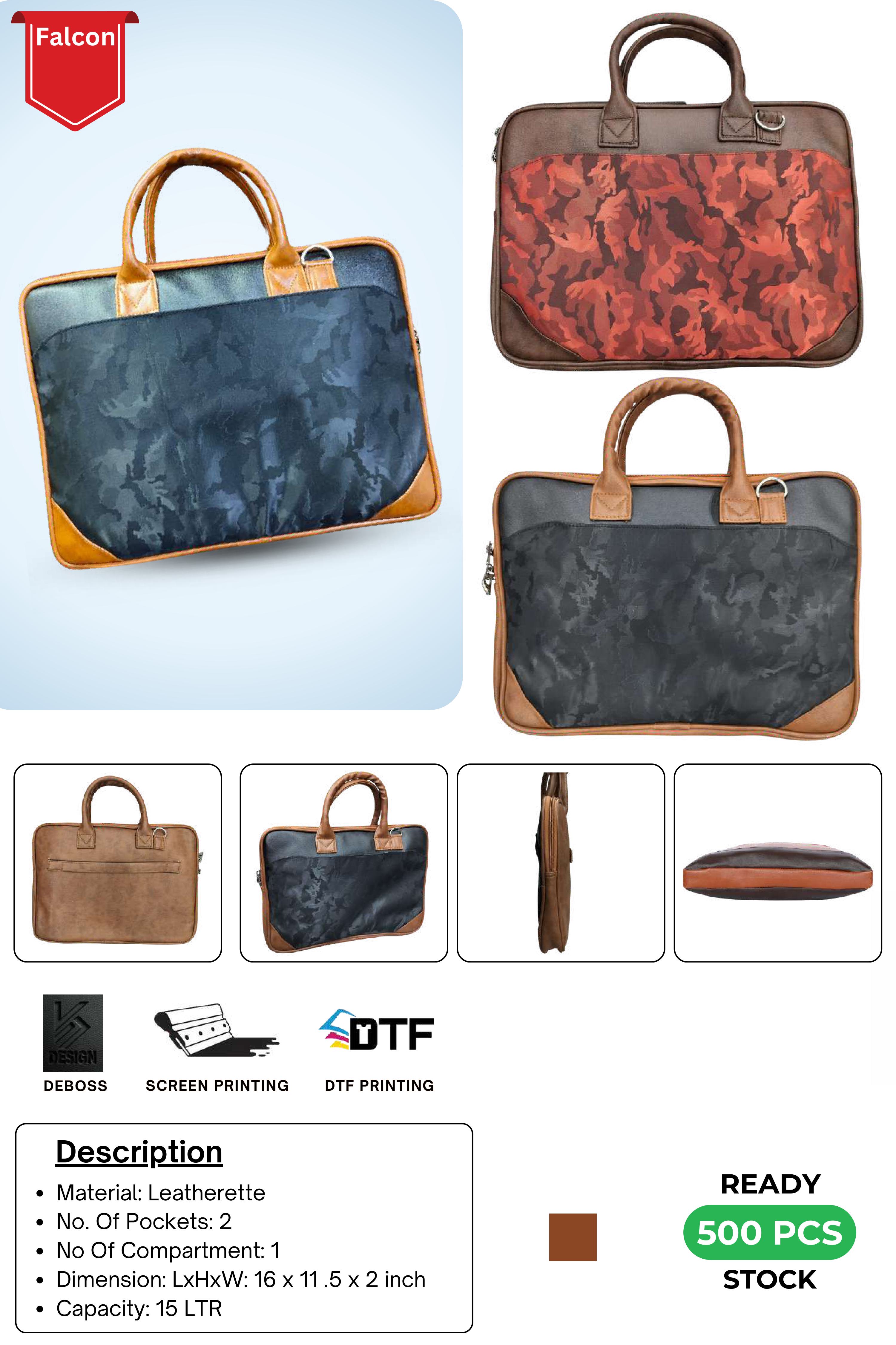 Falcon Leatherette Laptop Bag