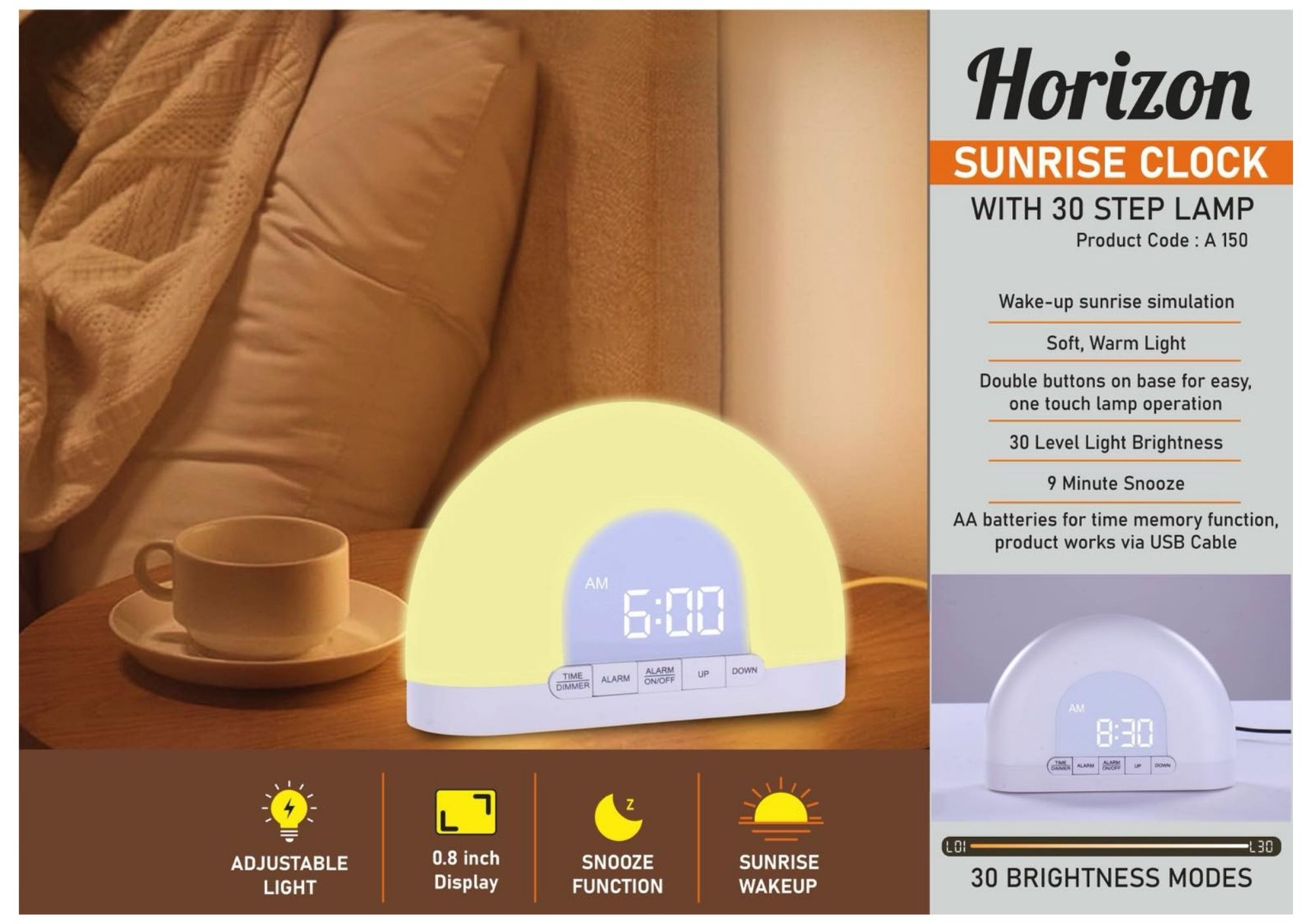 Horizon Sunrise Clock