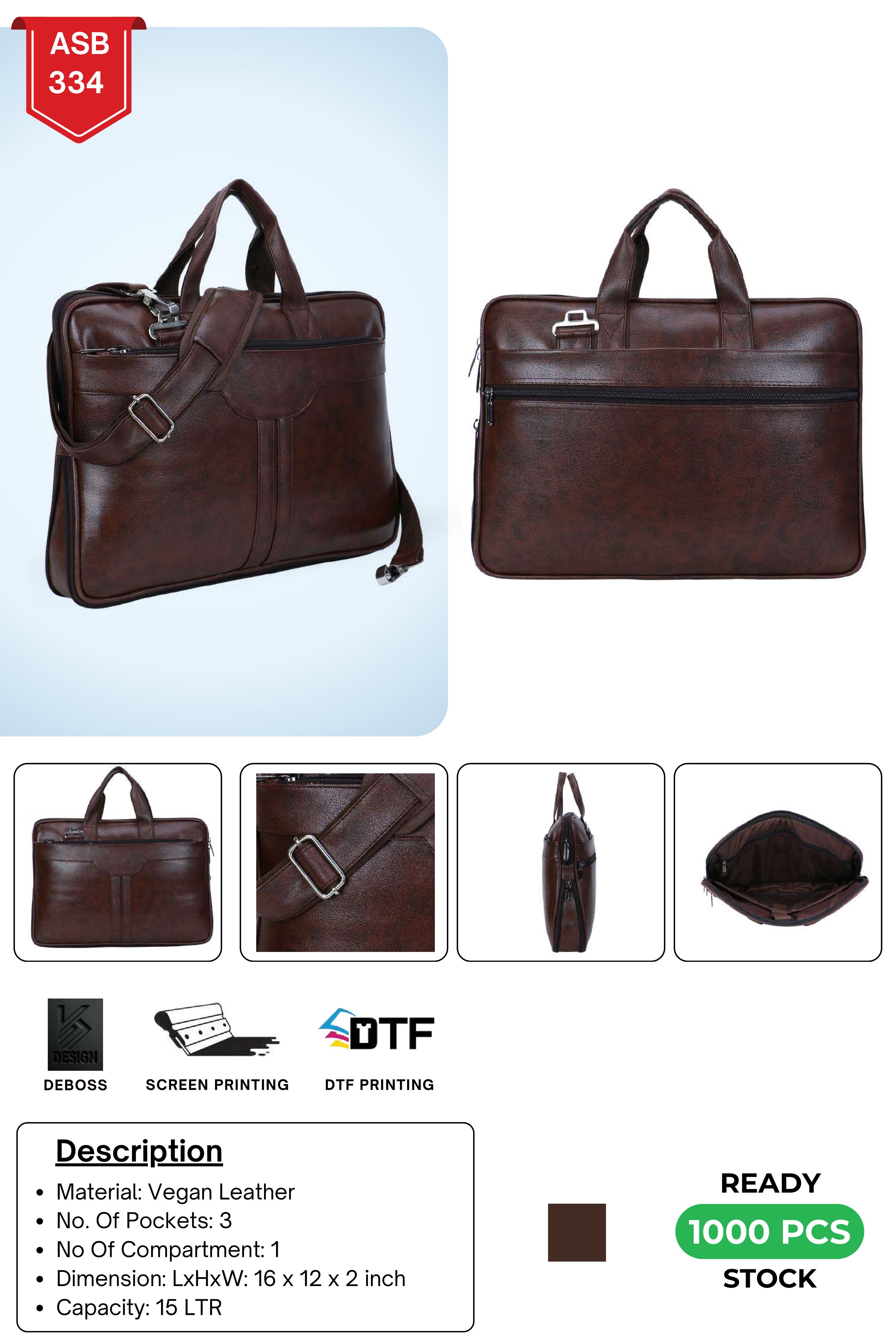 Vegan Leather Office Bag