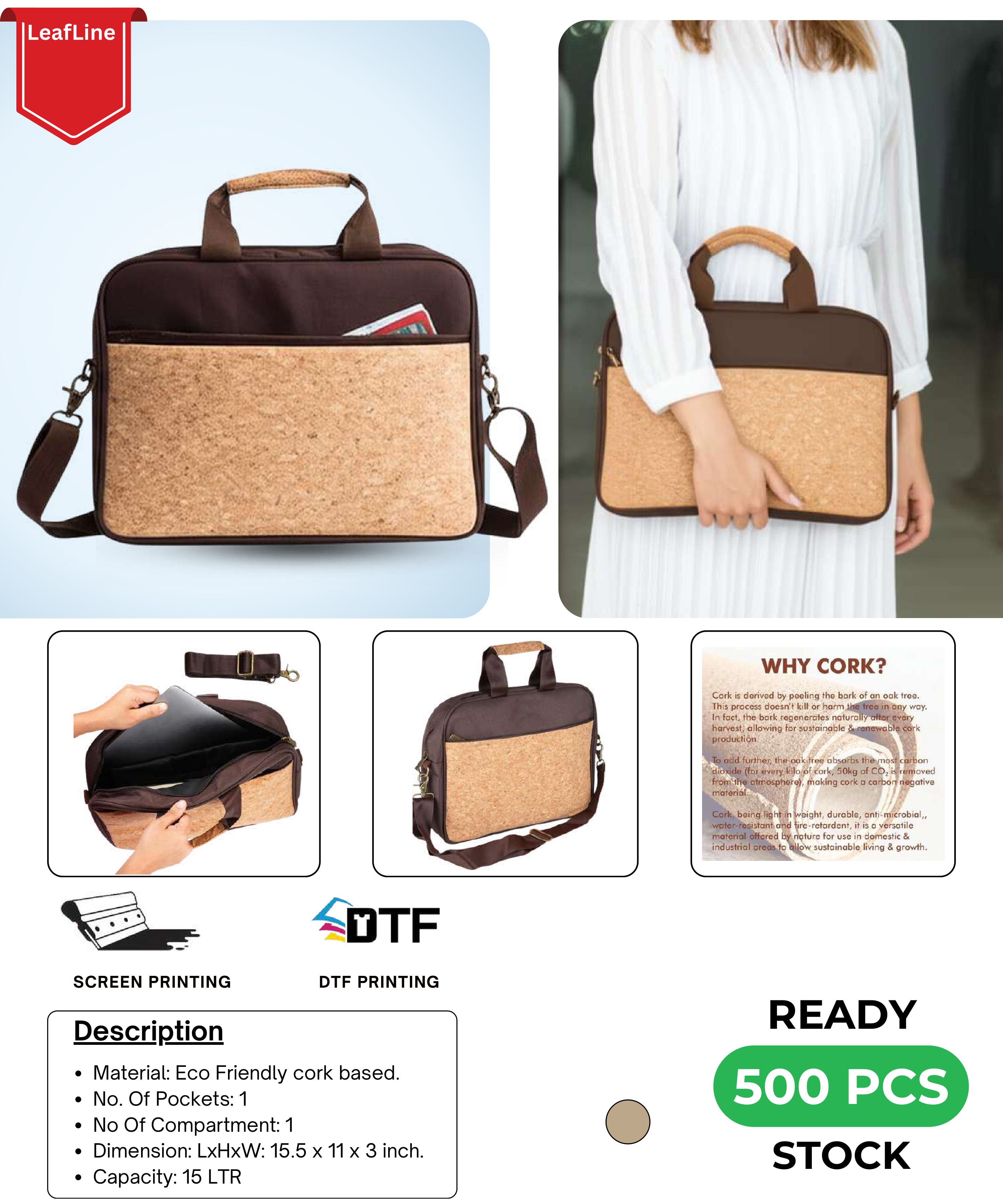 Eco-Friendly Cork Laptop Bag
