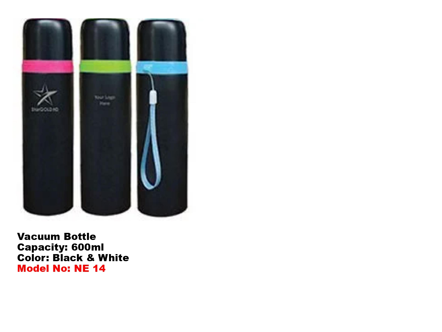 Vacuum Bottle 600ml MIN 100 PCS