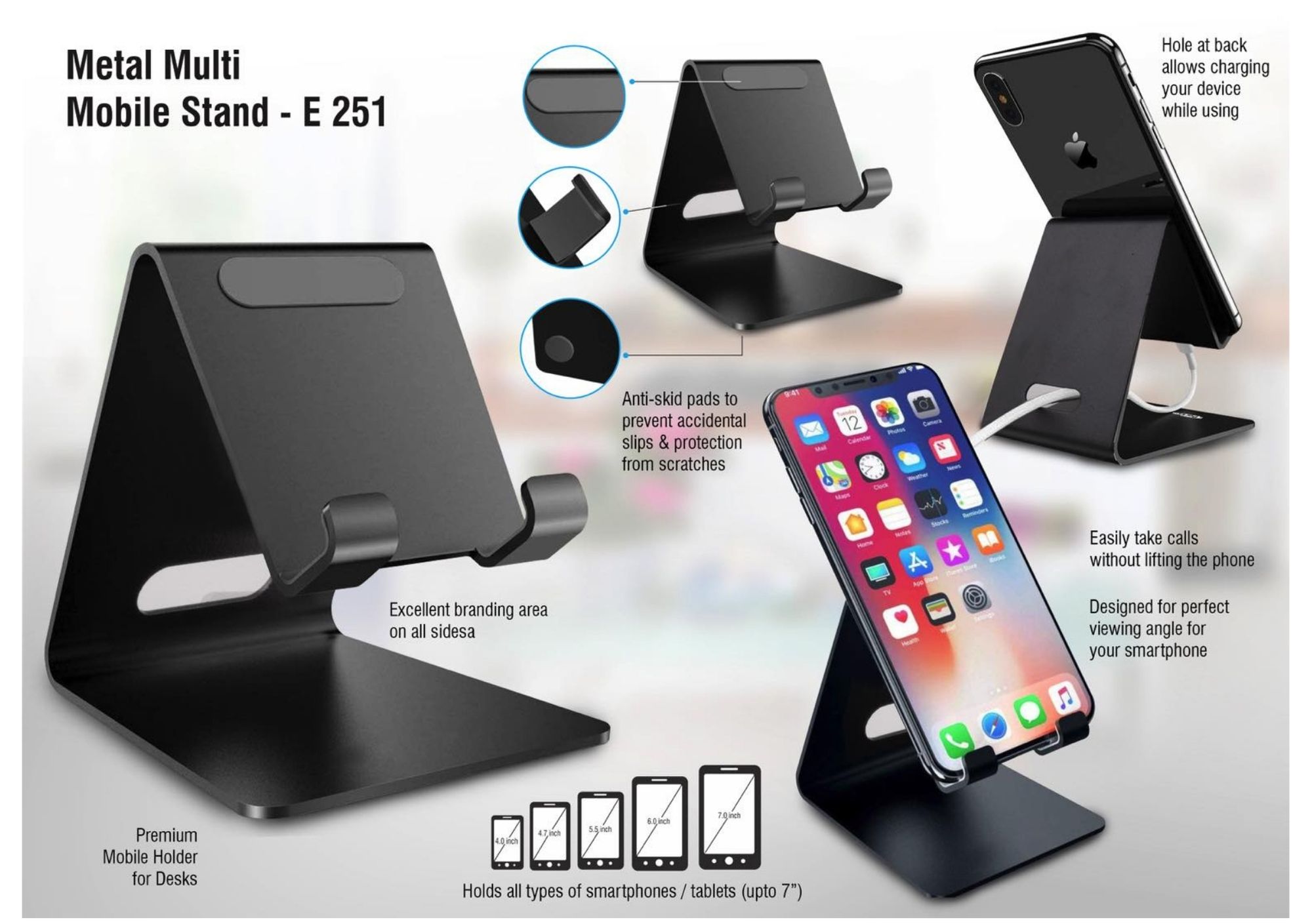 Metal Multi Mobile Stand - E 251