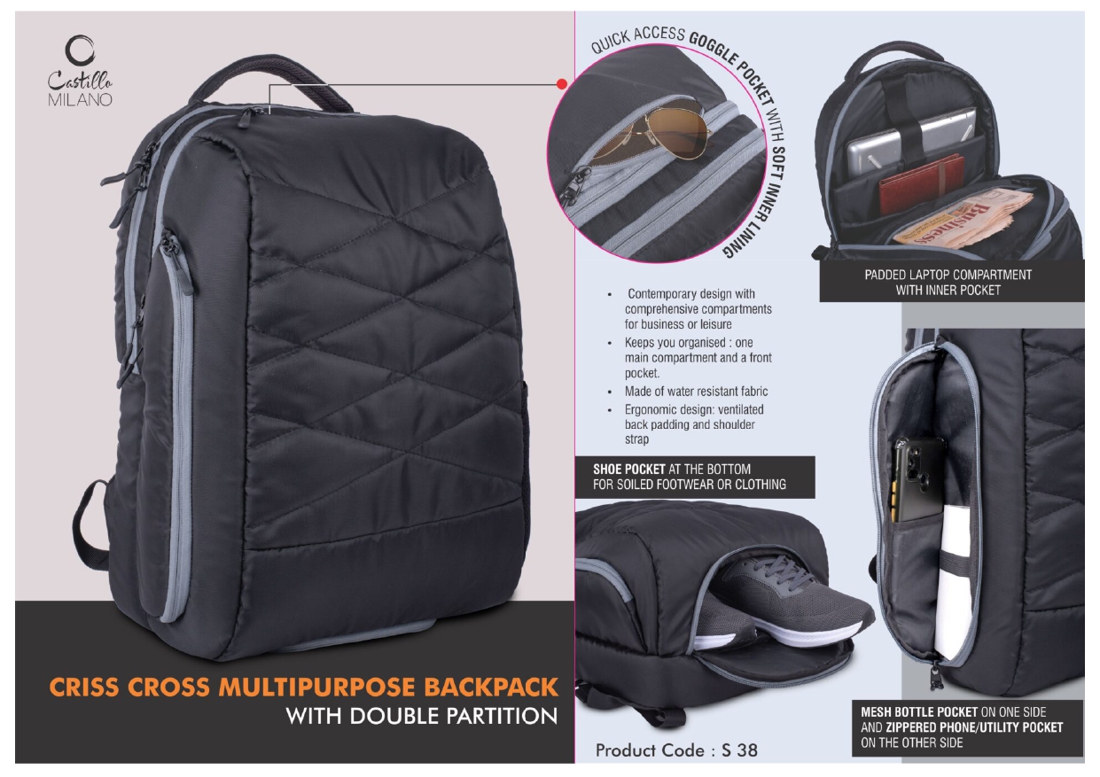 Criss Cross Multipurpose Backpack