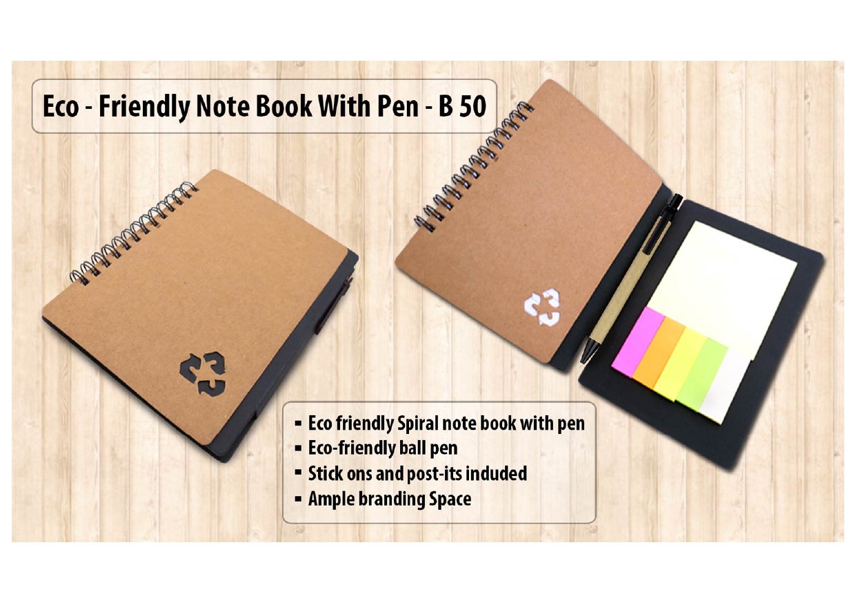 Eco-Friendly Notebook with Pen