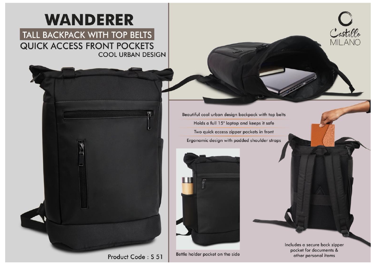 Wanderer Tall Backpack