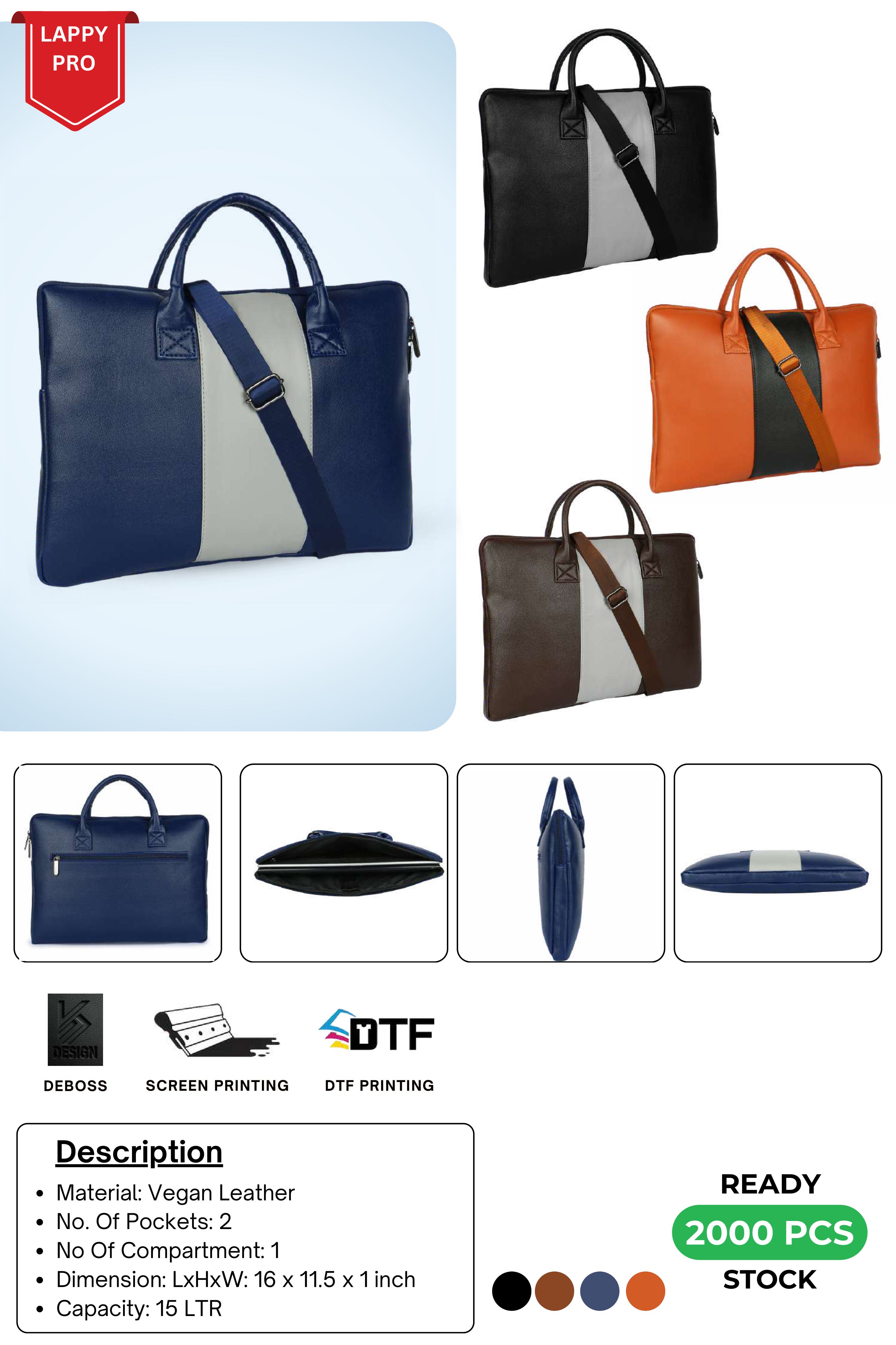 Lappy Pro Vegan Leather Laptop Bag