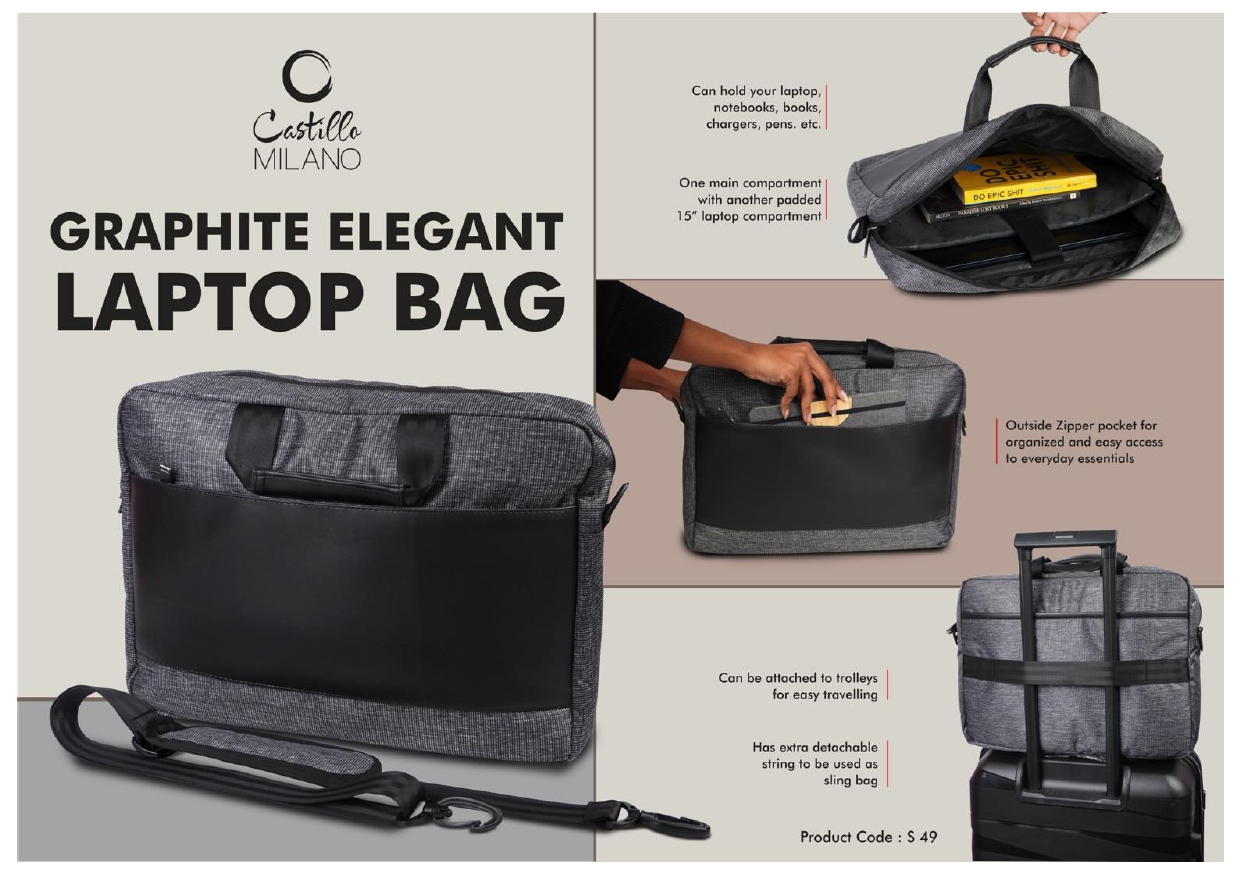 Graphite Elegant Laptop Bag
