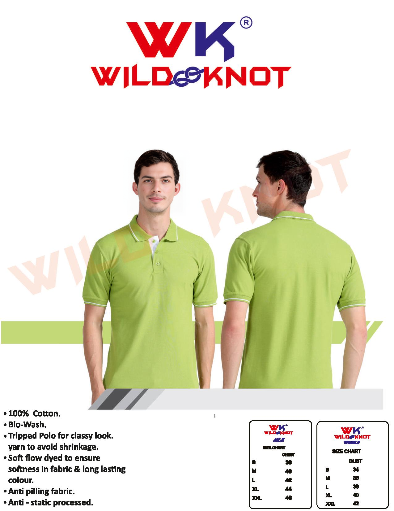 Wild Knot Green Polo T-shirt