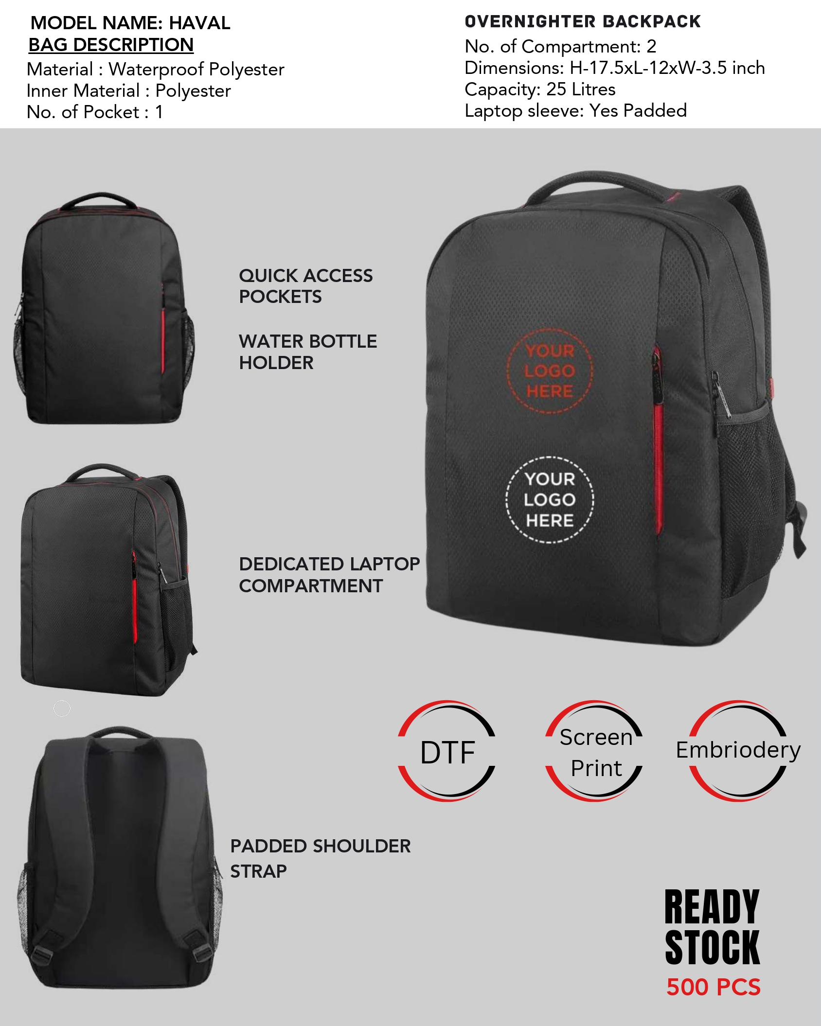 Haval Overnighter Backpack
