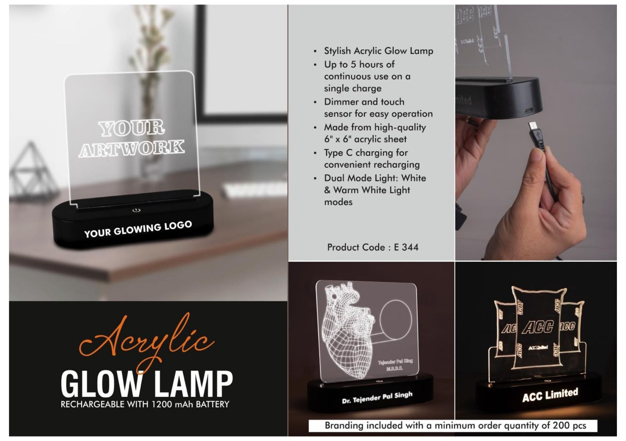 Acrylic Glow Lamp