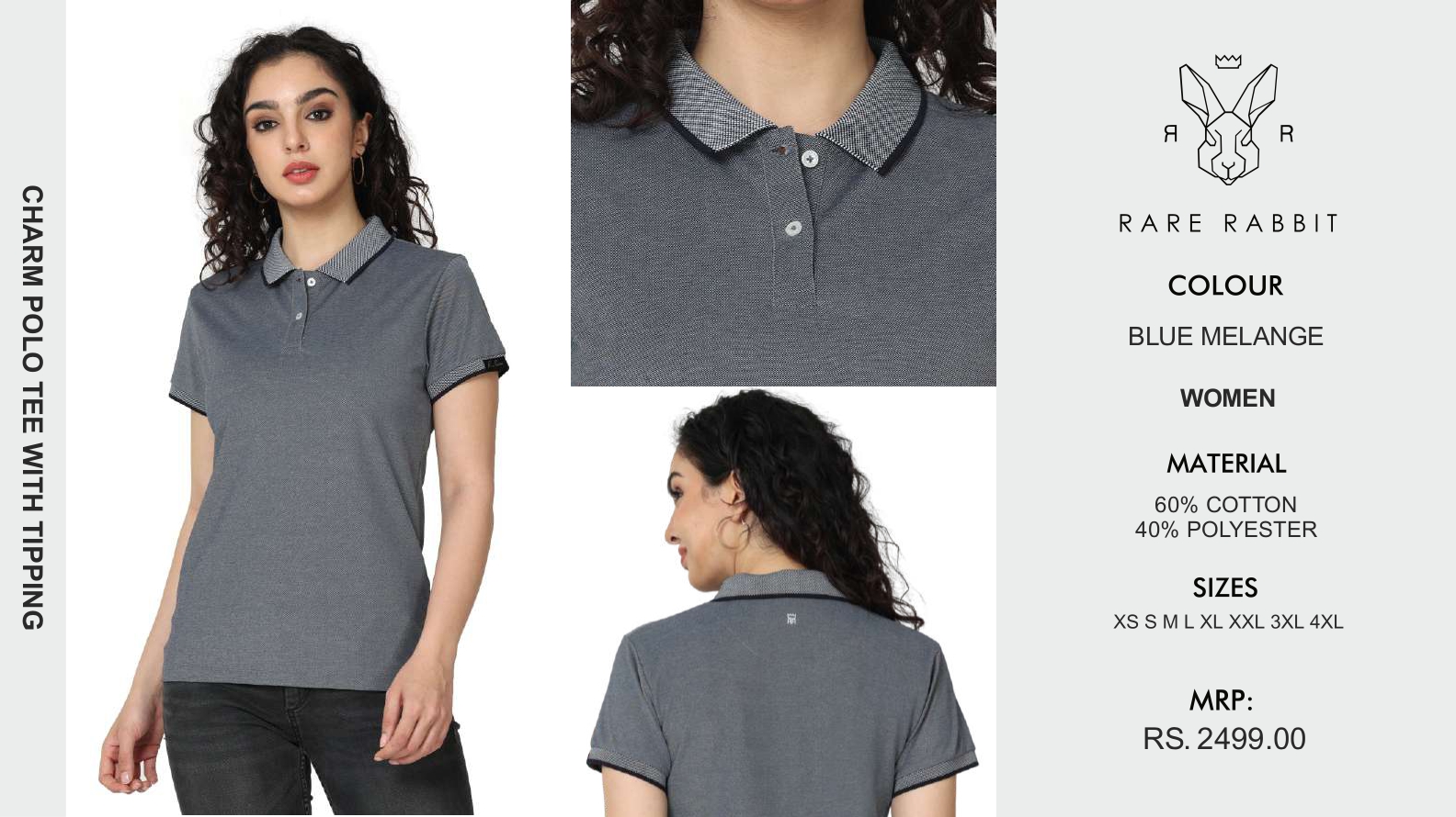 Charm Polo Tee with Tipping