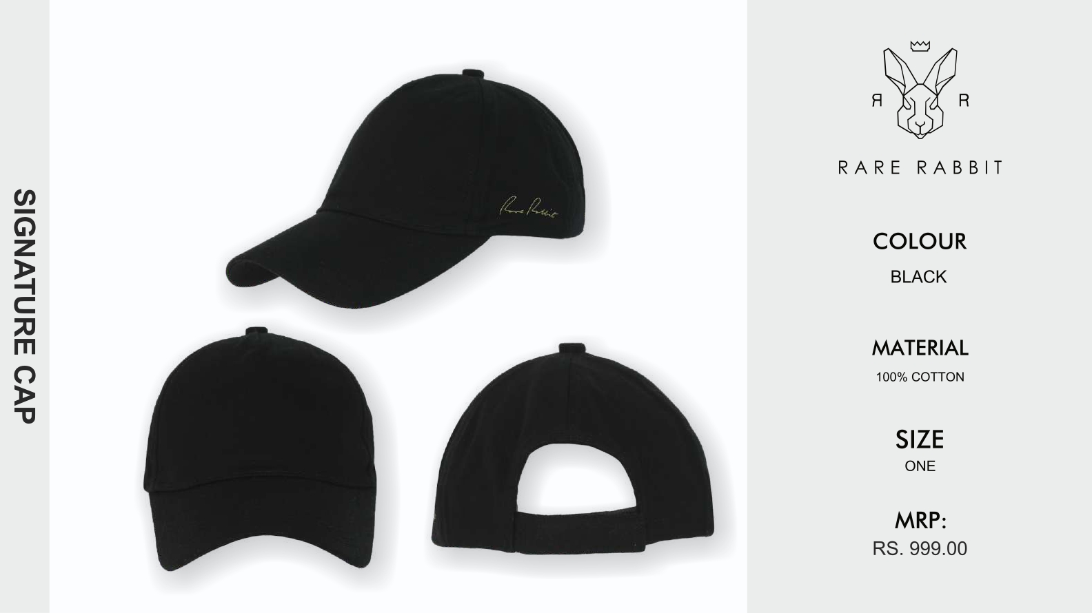 Rare Rabbit Signature Cap