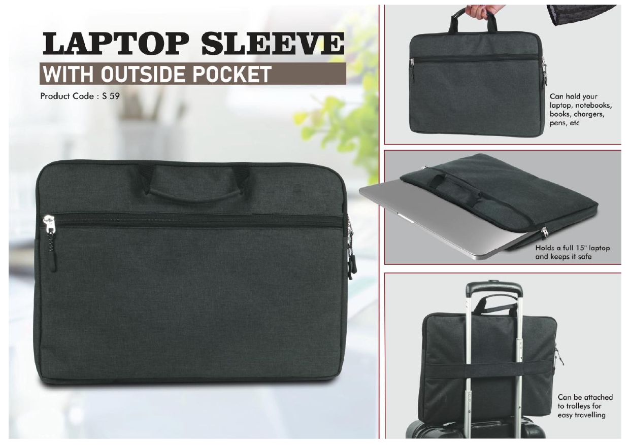 Laptop Sleeve with Outside Pocket