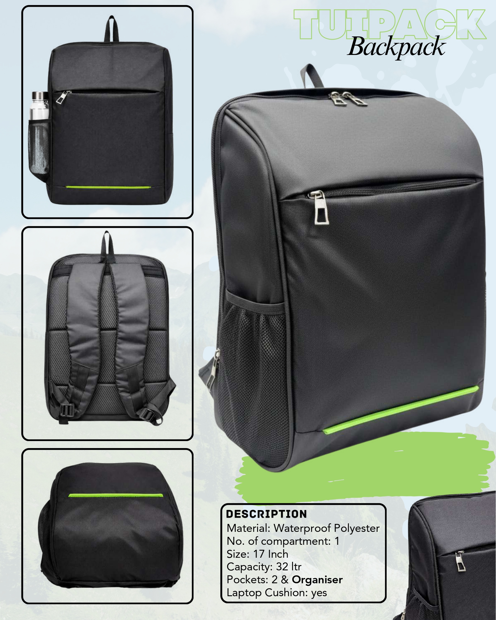 Tulpak Waterproof Backpack