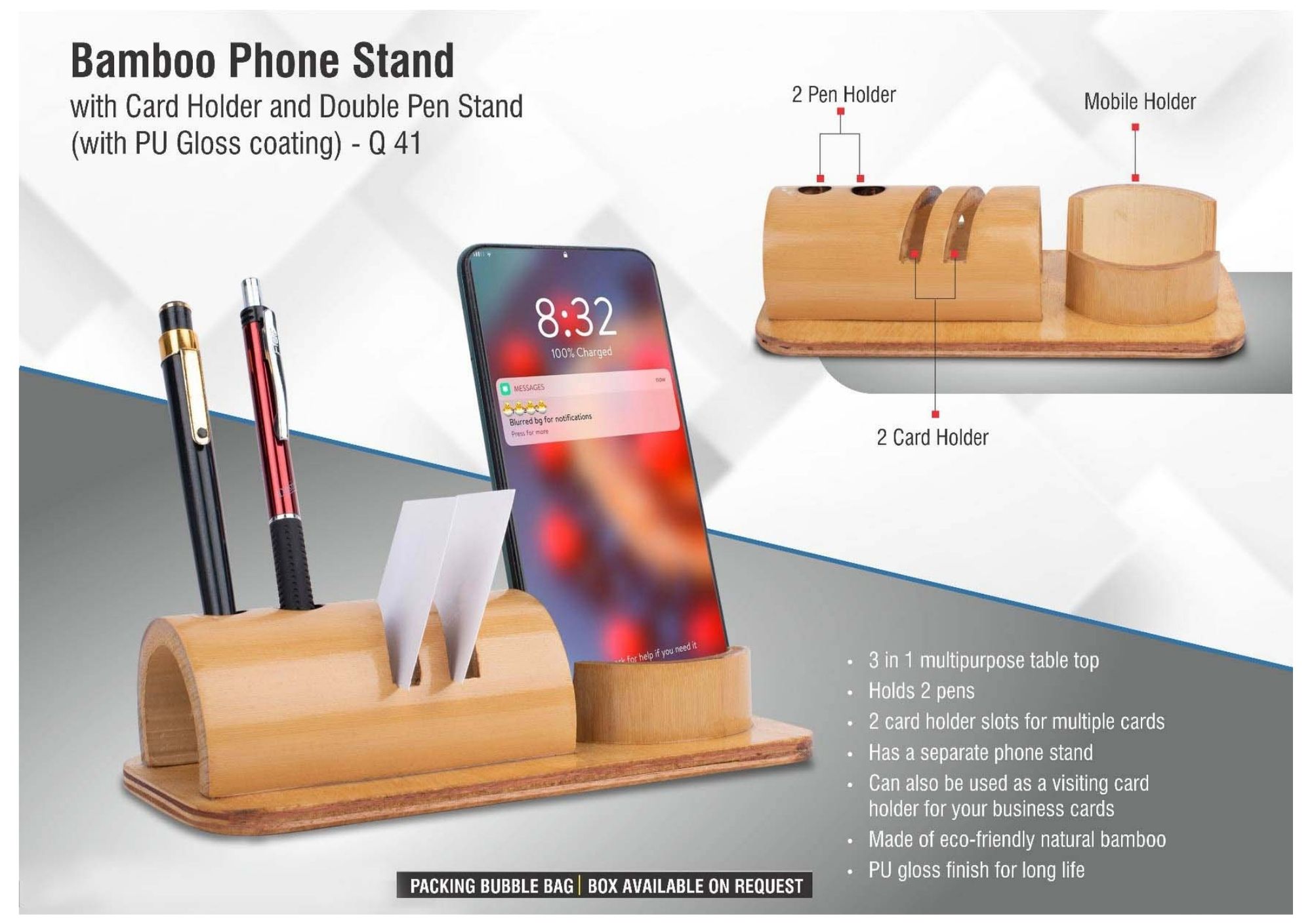 Bamboo Phone Stand