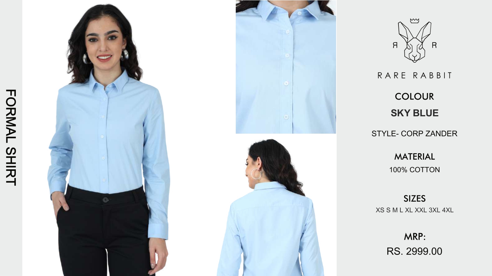Sky Blue Formal Shirt