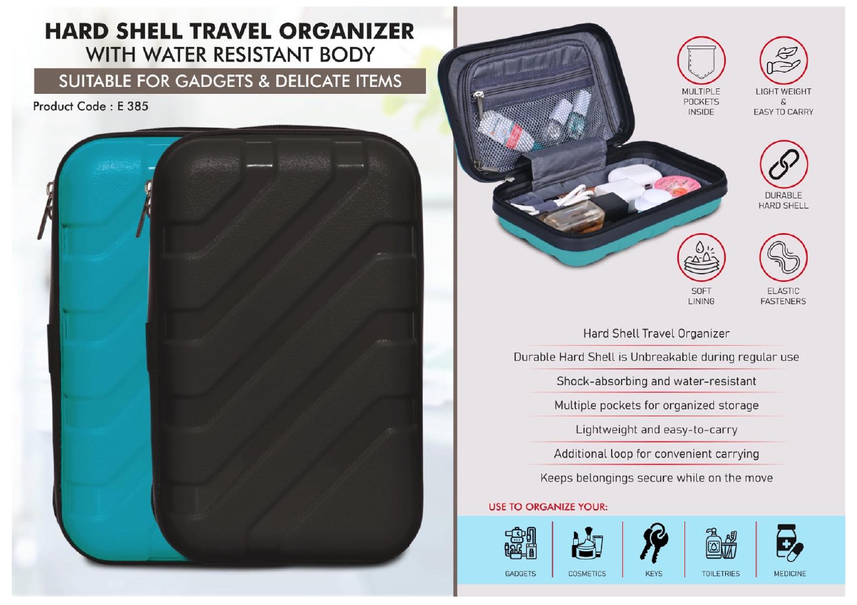 Hard Shell Travel Organizer