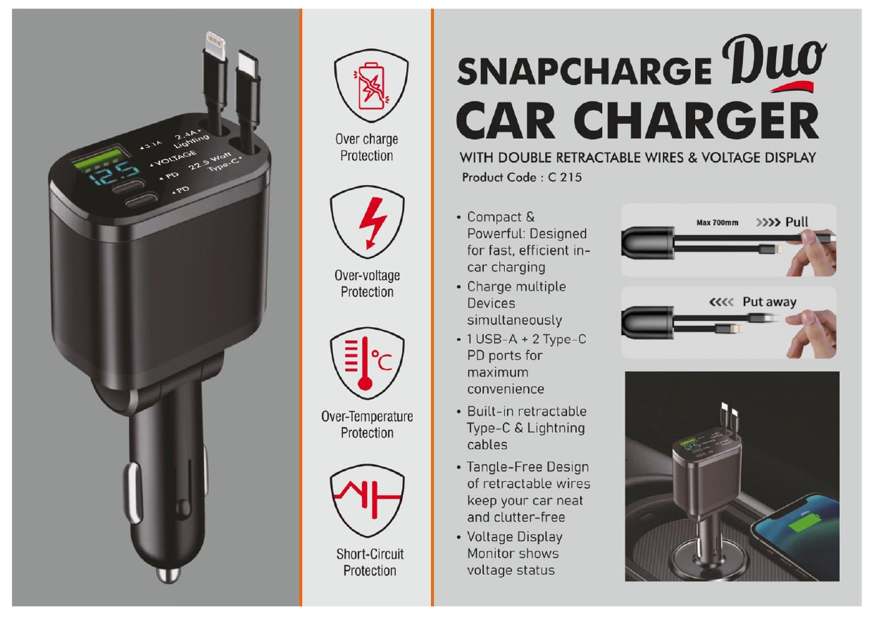 Snapcharge Duo Car Charger