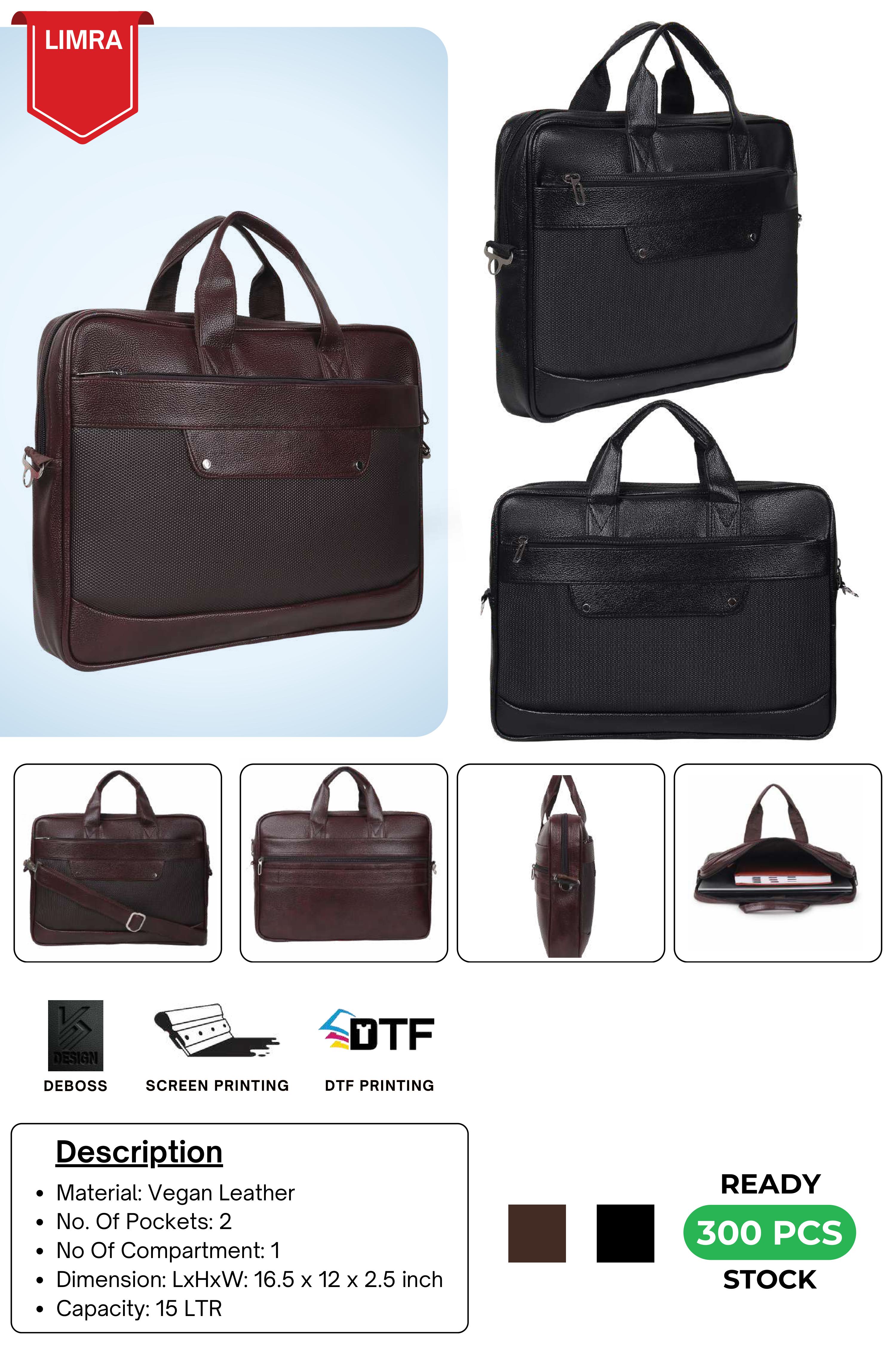 Vegan Leather Laptop Bag