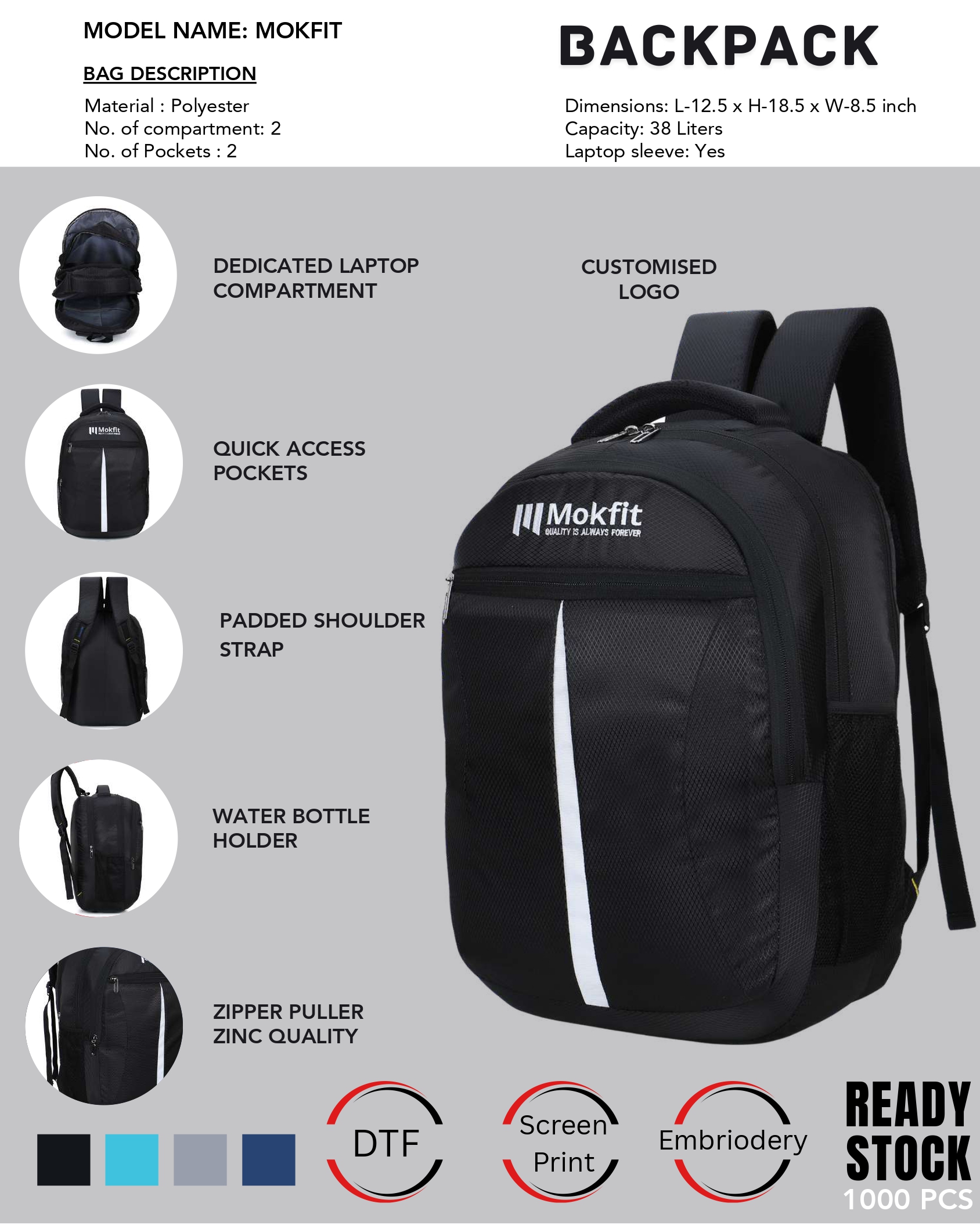 Mokfit Backpack