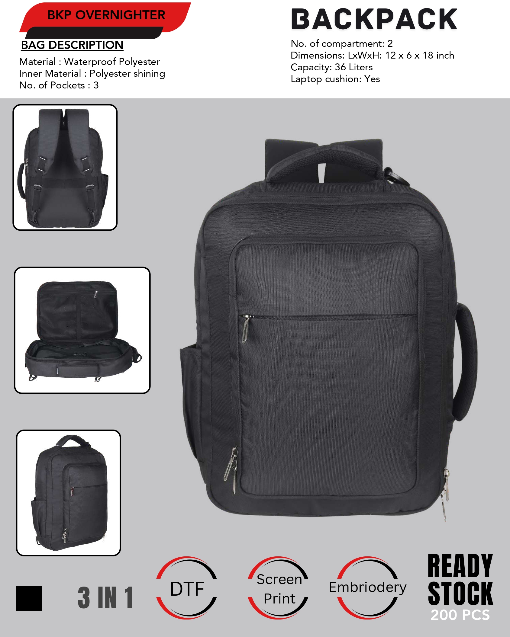 BKP Overnighter Backpack
