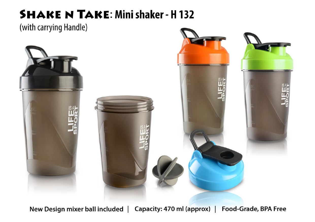Shake N Take Mini Shaker - Min order 250 pcs 