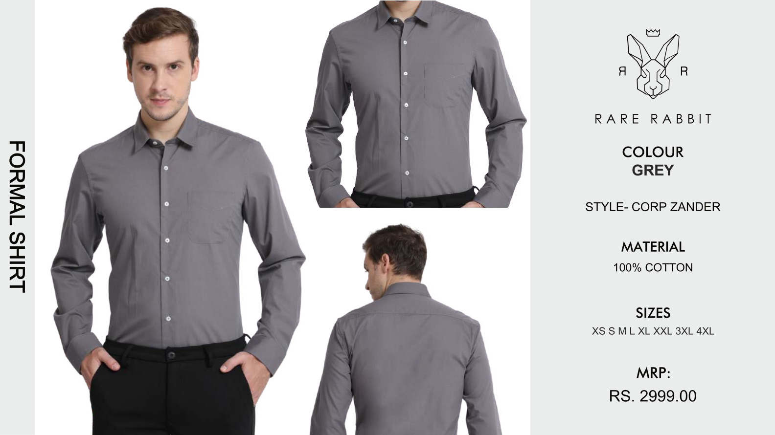 Grey Formal Shirt