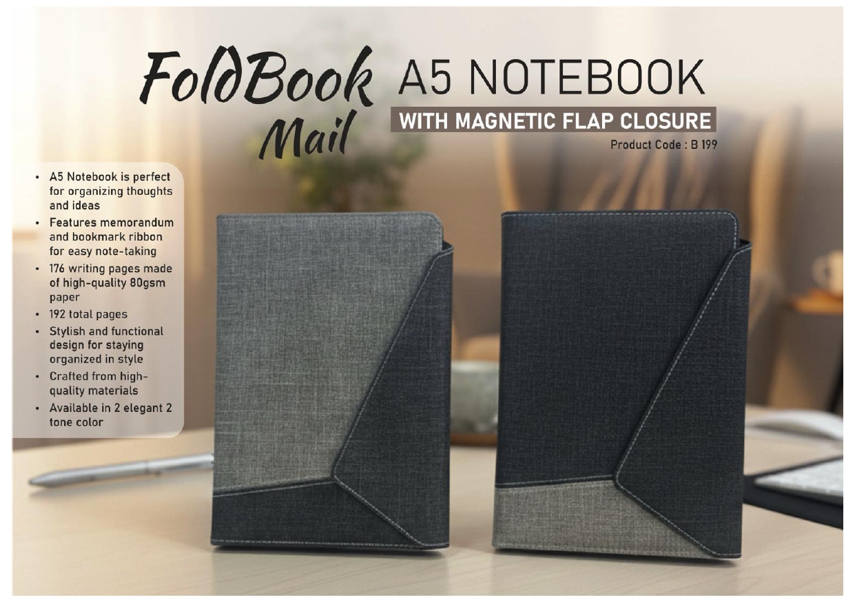 FoldBook Mail A5 Notebook