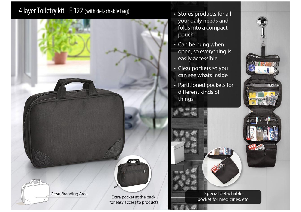 4 Layer Toiletry Kit – E 122