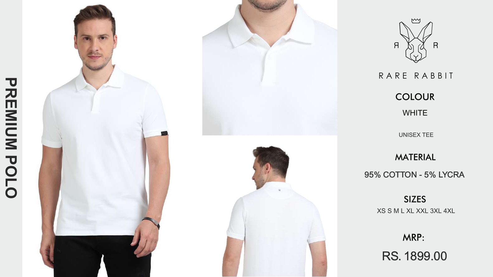 Premium White Polo Shirt