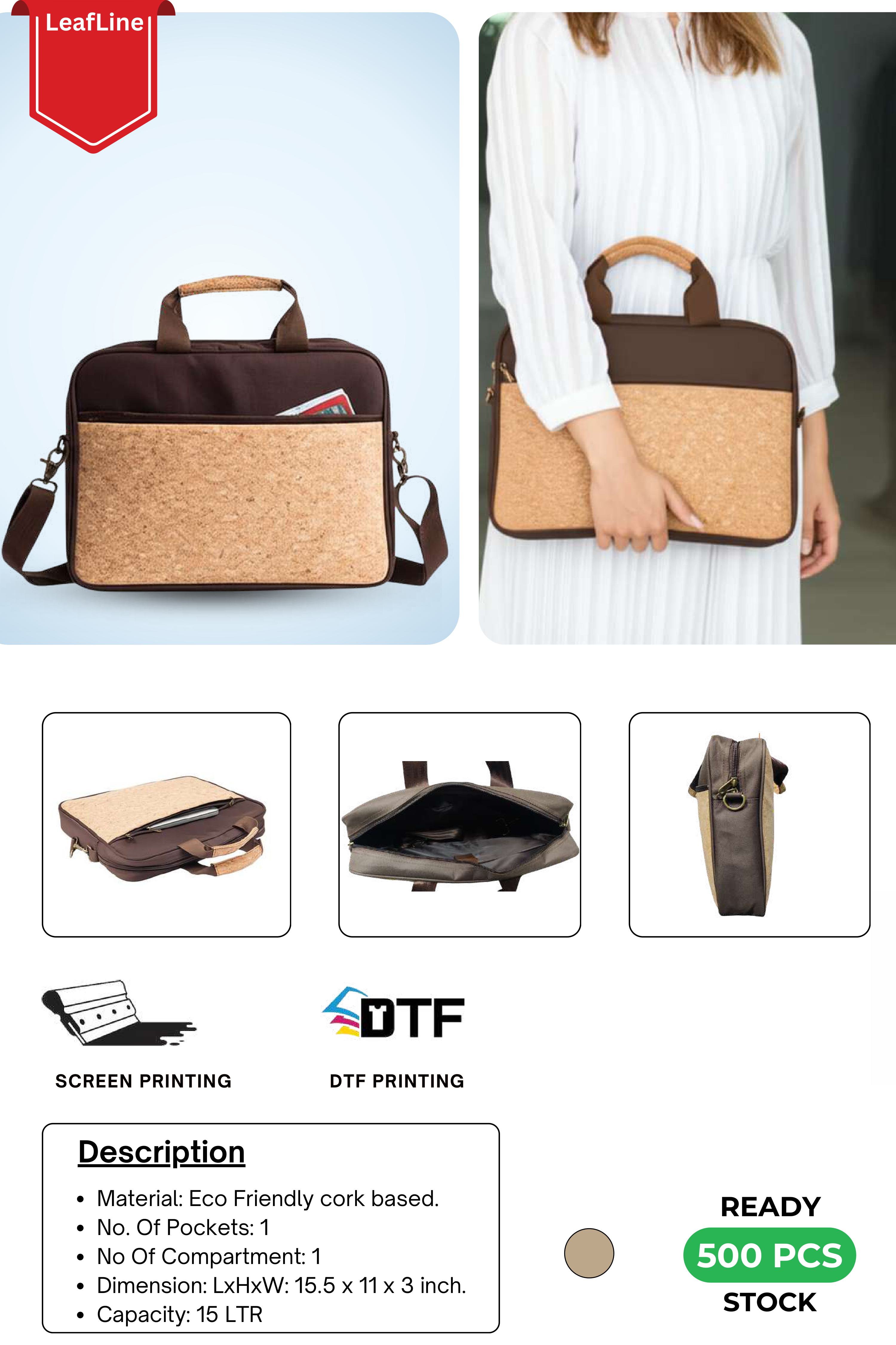 Eco-Friendly Cork Laptop Bag