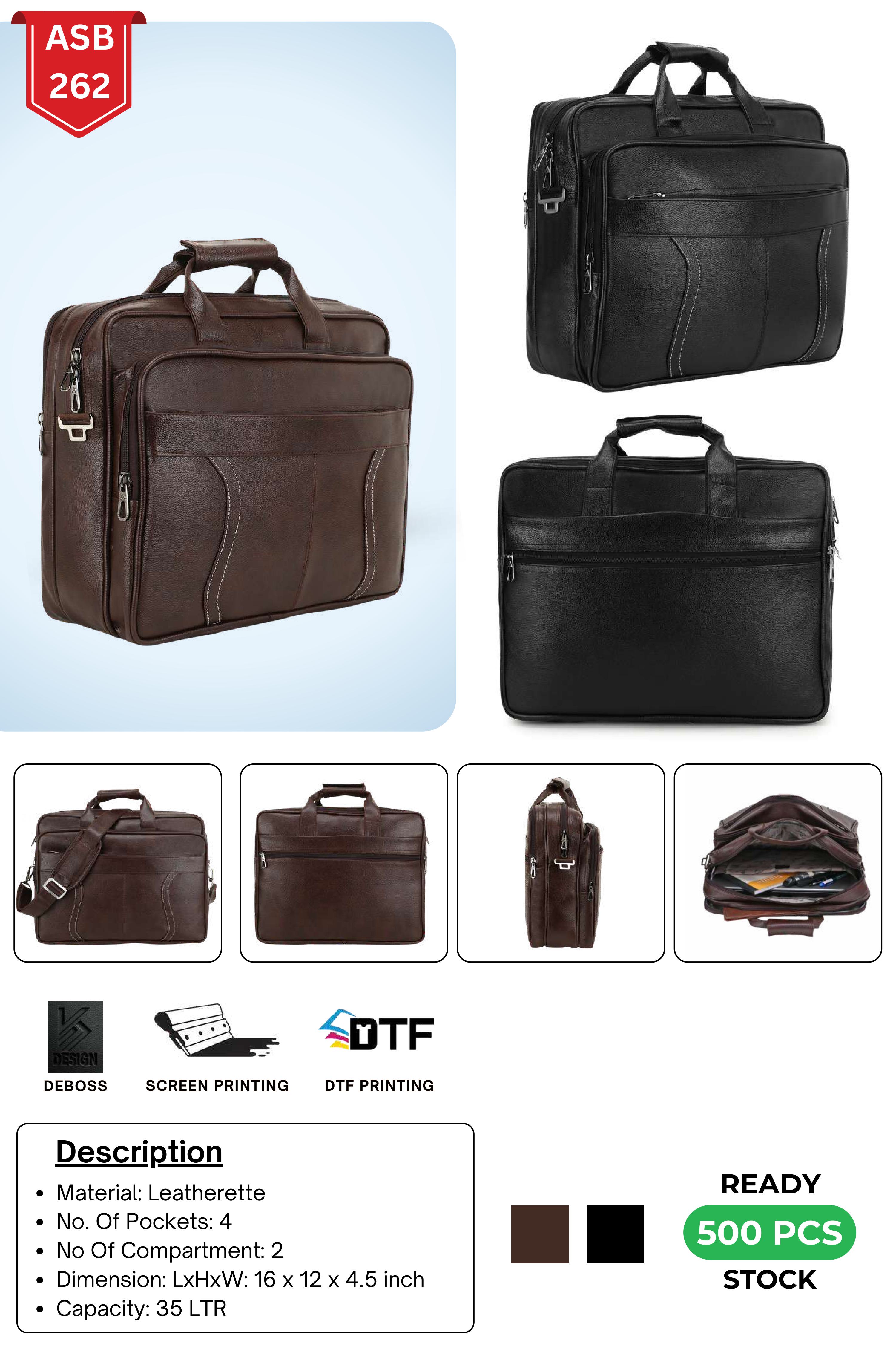 Leatherette Laptop Bag