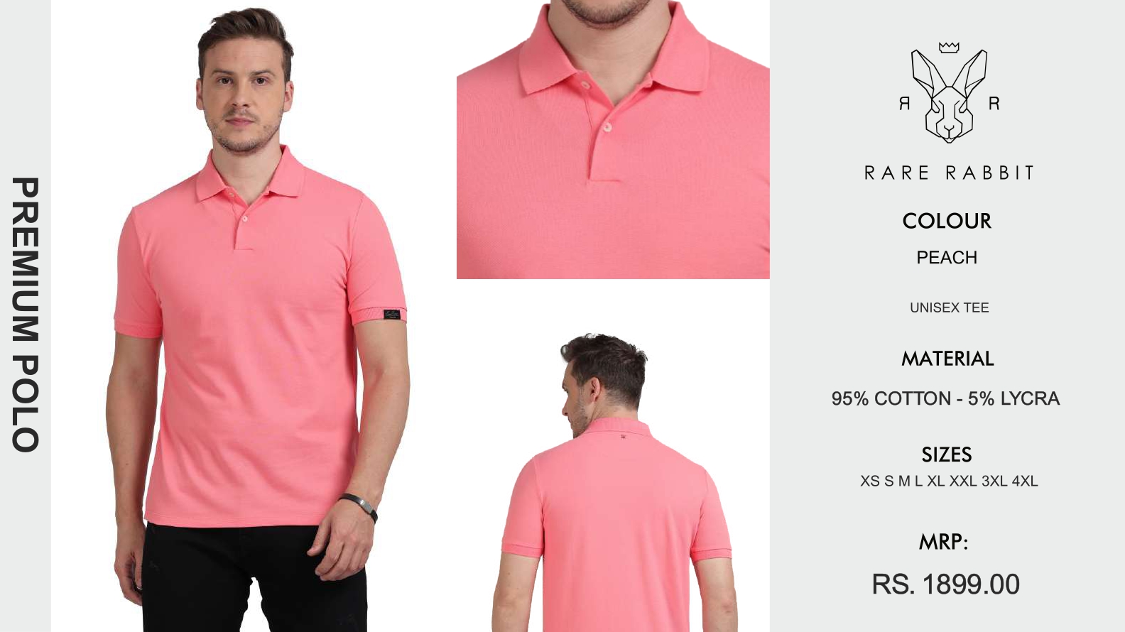 Premium Peach Polo