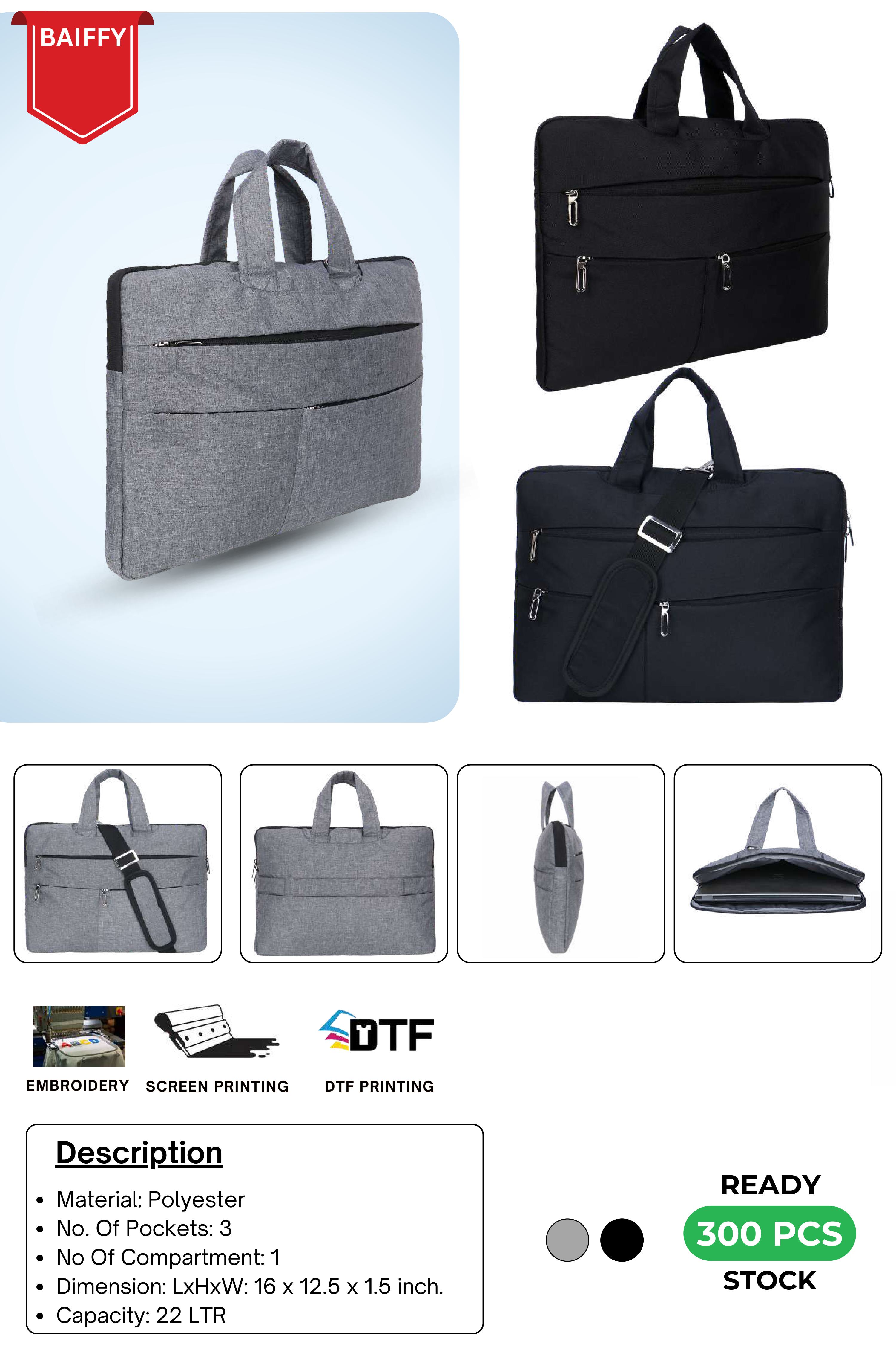 BAIFFY Multi-Pocket Laptop Bag