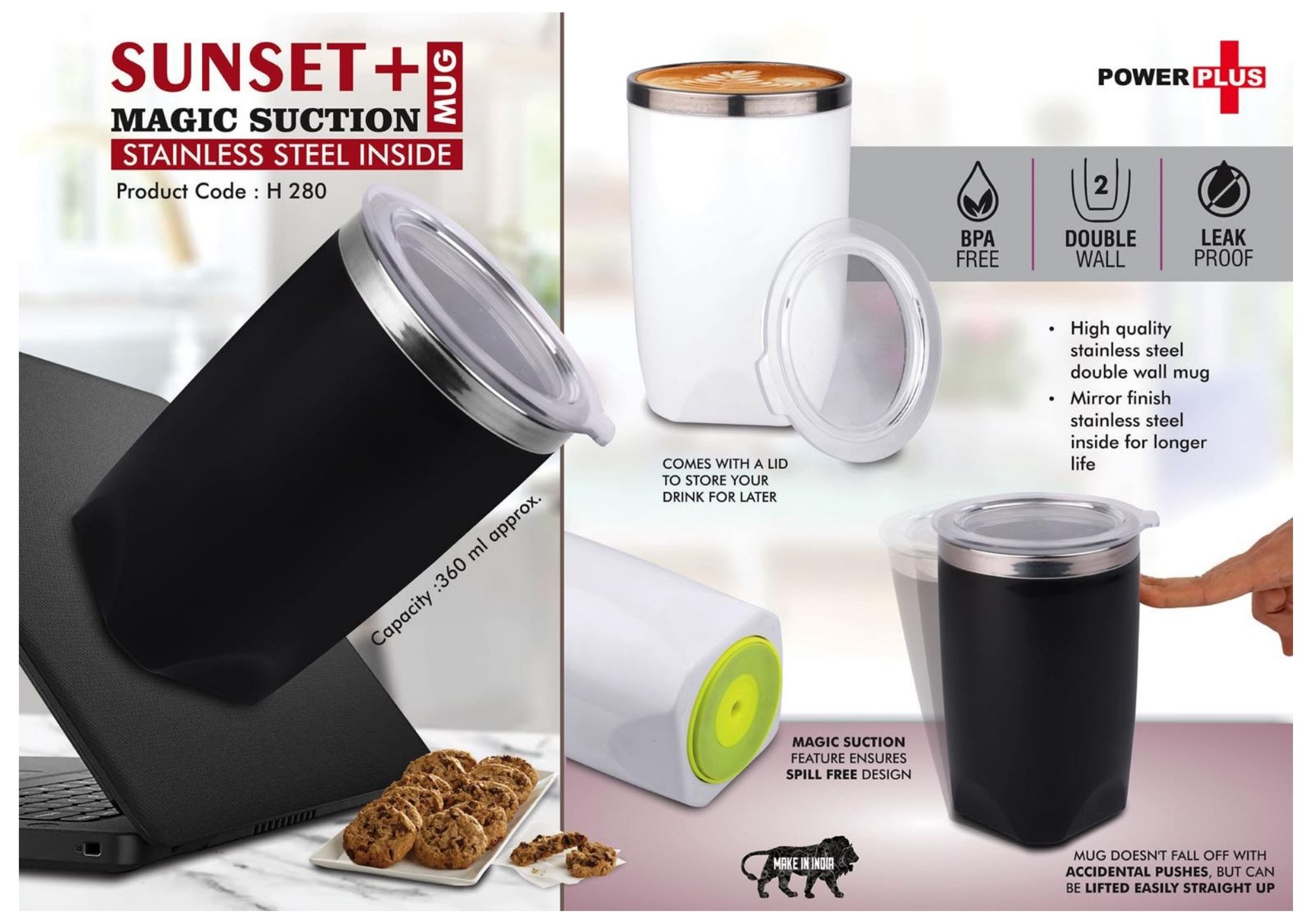 Sunset+ Magic Suction Mug